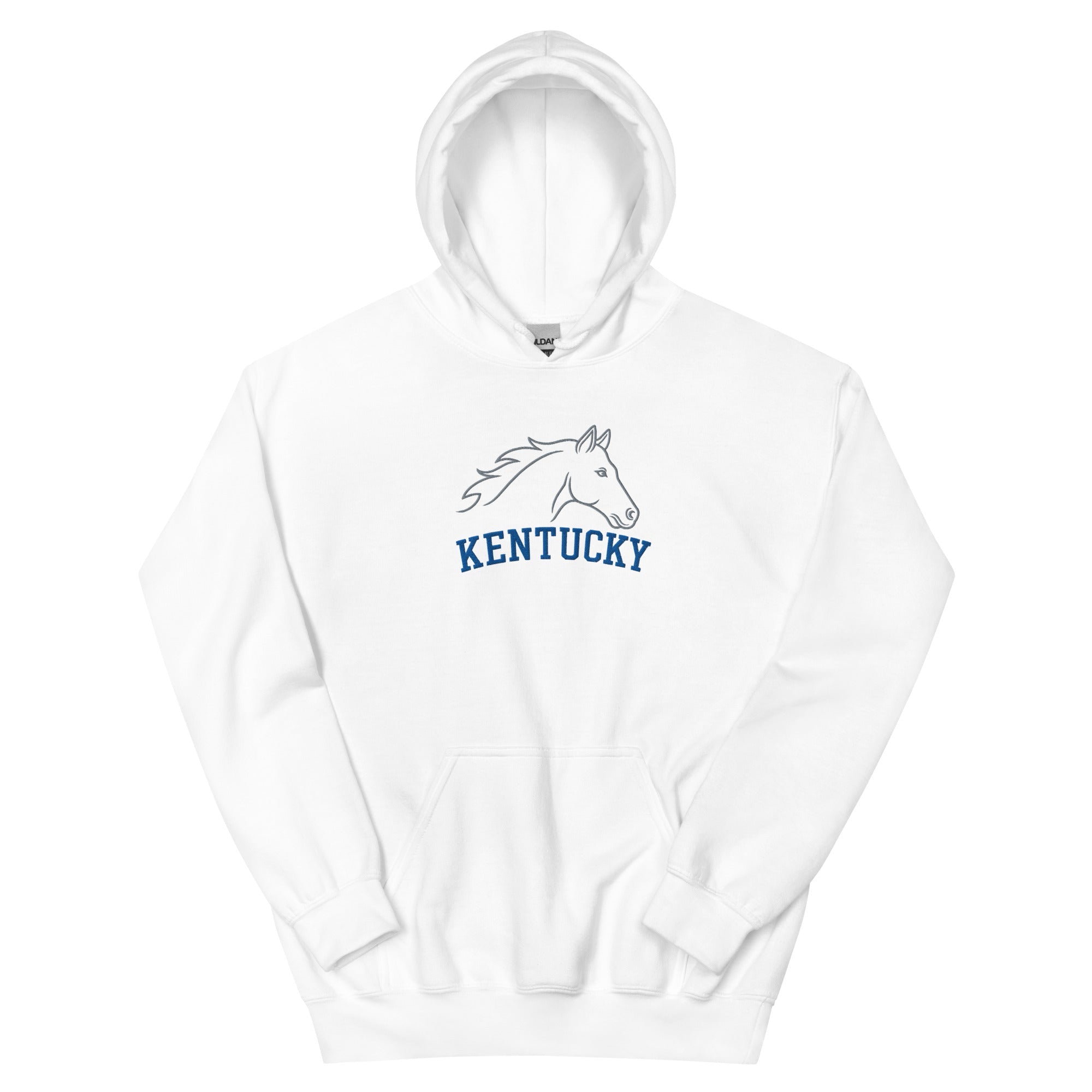 Kentucky Heritage Horse Hoodie | Minimal Outline Design - Bluegrass Elite Apparel LLC