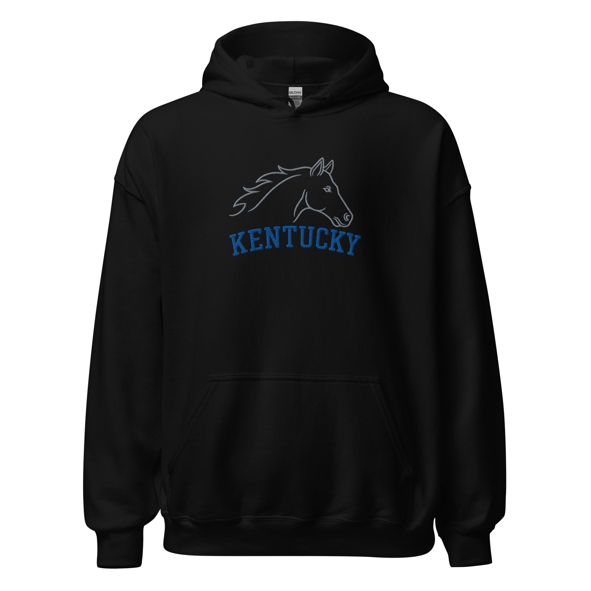 Kentucky Heritage Horse Hoodie | Minimal Outline Design - Bluegrass Elite Apparel LLC