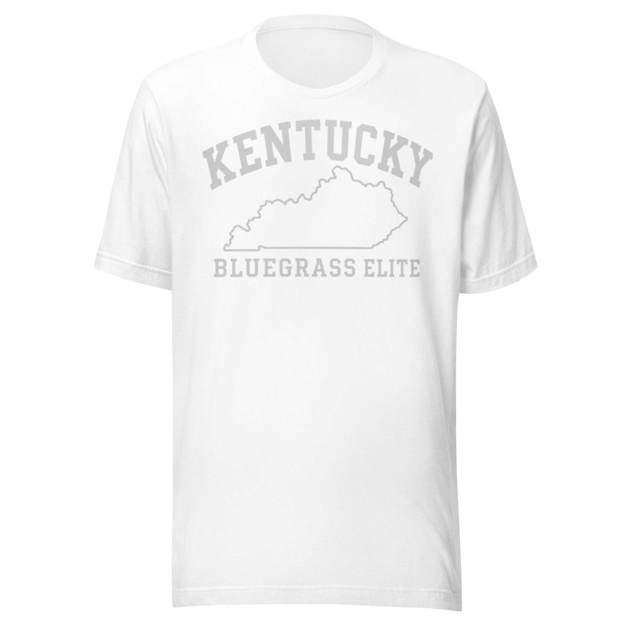 Kentucky Heritage Outline Tee | White Minimal Design | Softer - Bluegrass Elite Apparel LLC
