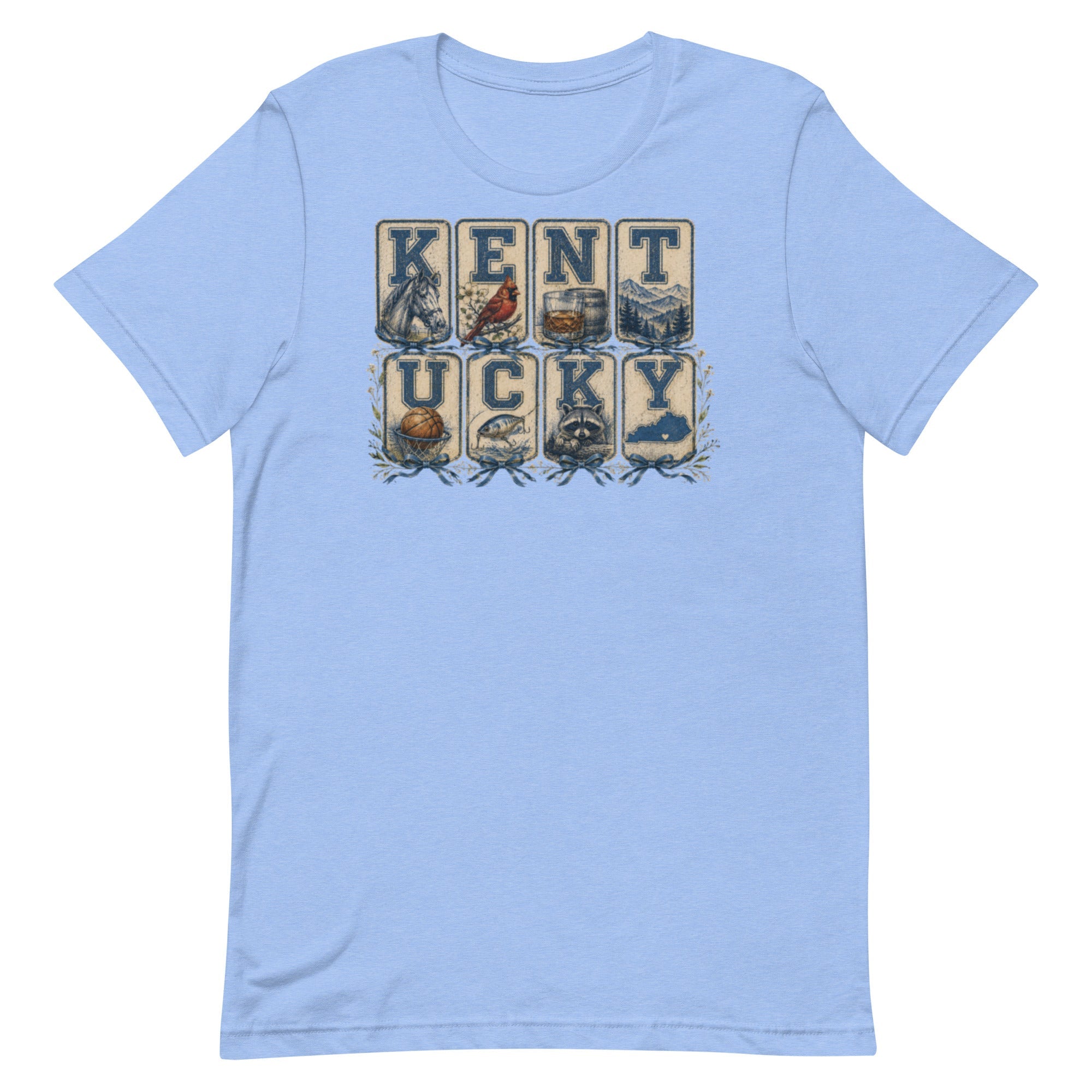 Kentucky Heritage Panel Tee | Vintage Bluegrass Design | Classic - Bluegrass Elite Apparel LLC