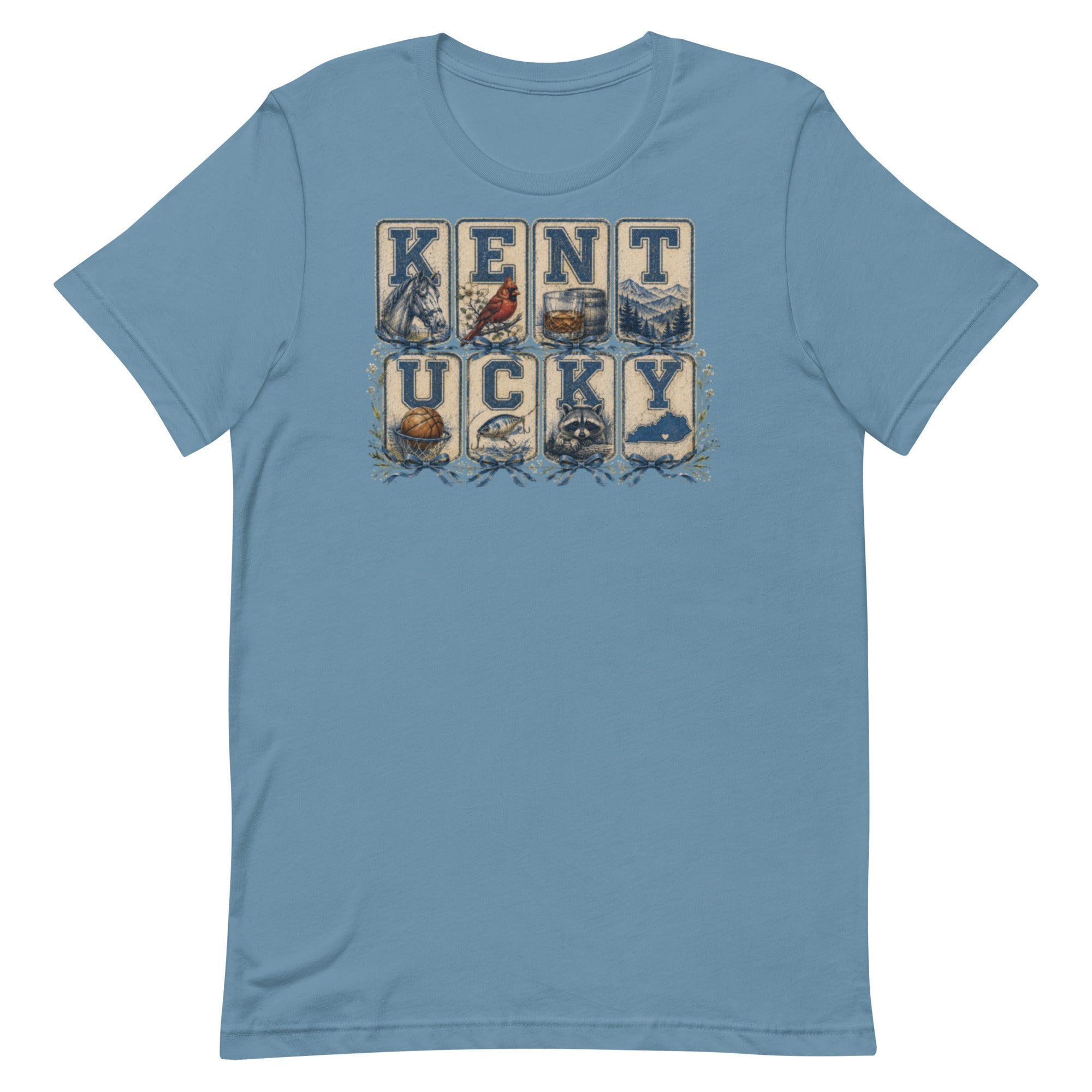 Kentucky Heritage Panel Tee | Vintage Bluegrass Design | Classic - Bluegrass Elite Apparel LLC