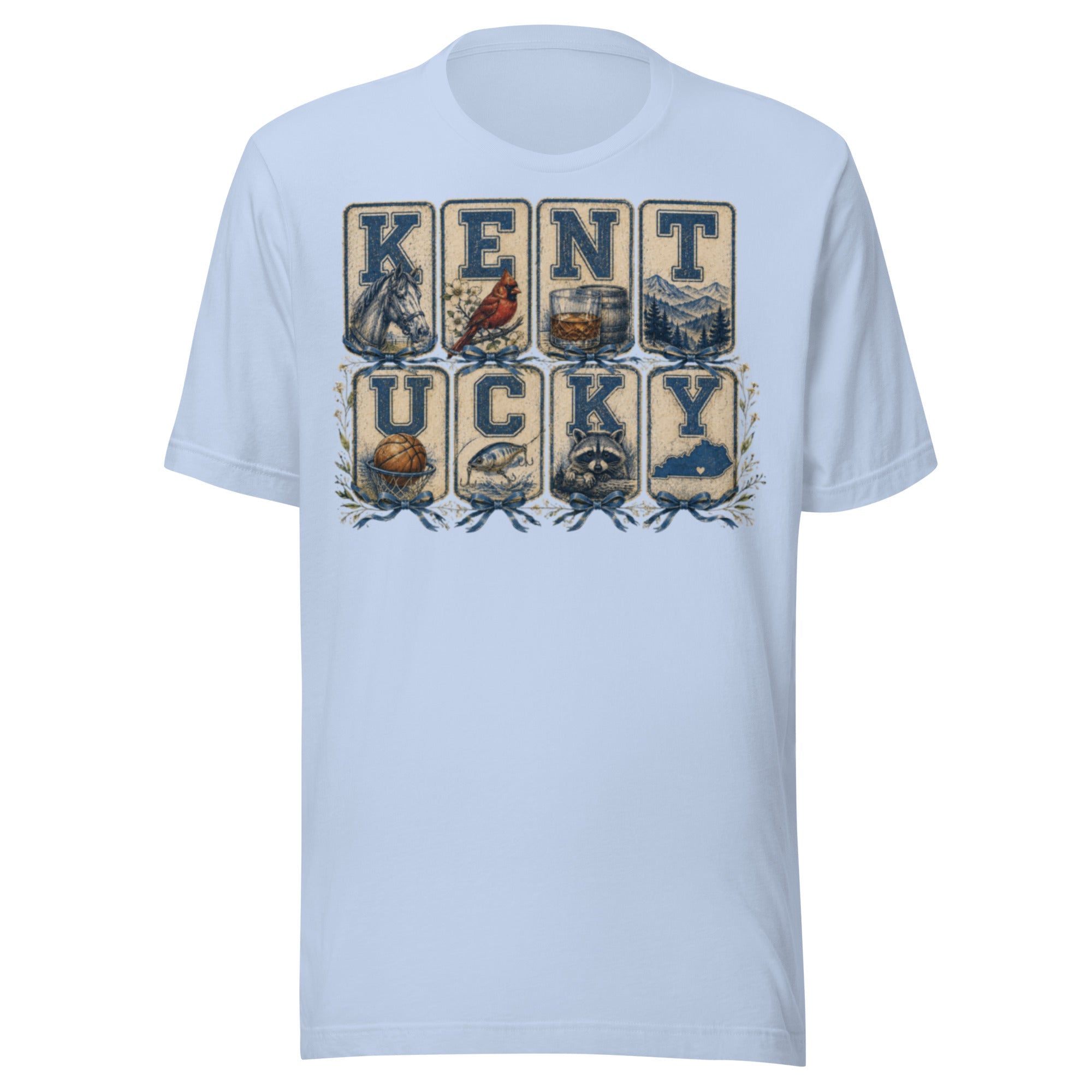 Kentucky Heritage Panel Tee | Vintage Bluegrass Design | Classic - Bluegrass Elite Apparel LLC