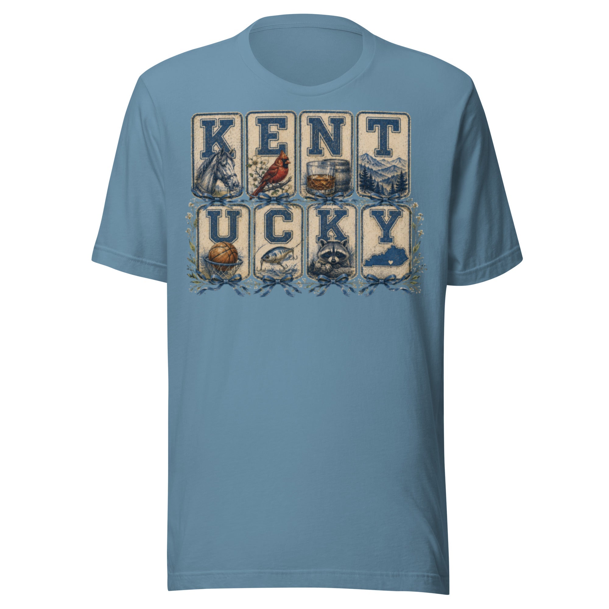 Kentucky Heritage Panel Tee | Vintage Bluegrass Design | Classic - Bluegrass Elite Apparel LLC