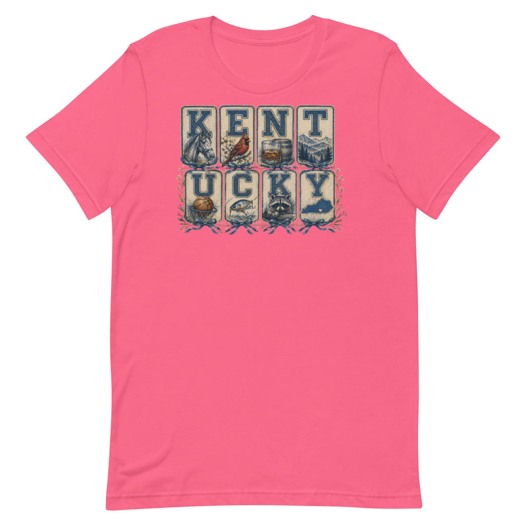 Kentucky Heritage Panel Tee | Vintage Bluegrass Design | Classic - Bluegrass Elite Apparel LLC