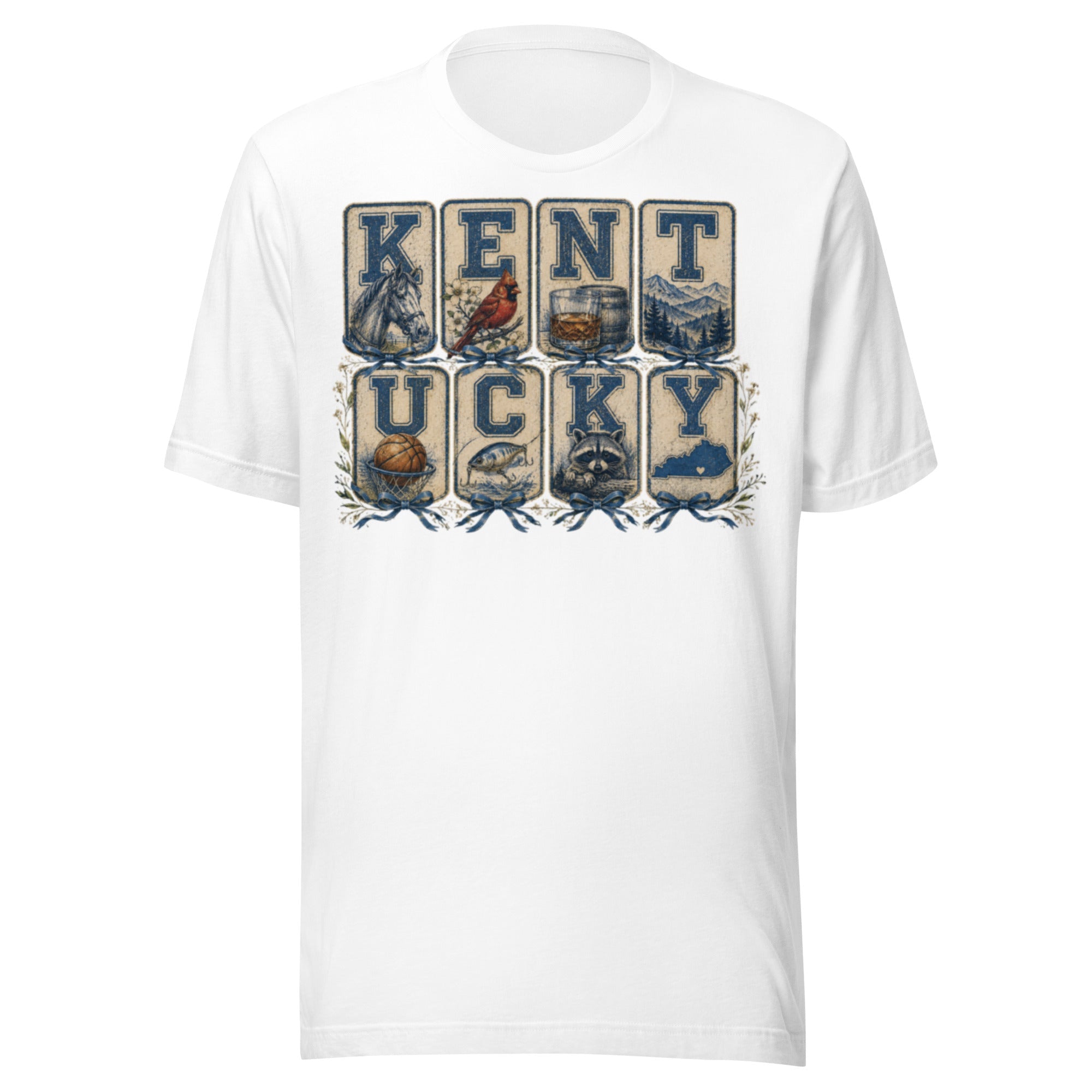 Kentucky Heritage Panel Tee | Vintage Bluegrass Design | Classic - Bluegrass Elite Apparel LLC