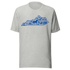 Kentucky Heritage State Outline T-Shirt | Blue Icon Design | Classic - Bluegrass Elite Apparel LLC