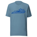 Kentucky Heritage State Outline T-Shirt | Blue Icon Design | Classic - Bluegrass Elite Apparel LLC