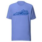 Kentucky Heritage State Outline T-Shirt | Blue Icon Design | Classic - Bluegrass Elite Apparel LLC