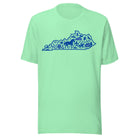 Kentucky Heritage State Outline T-Shirt | Blue Icon Design | Classic - Bluegrass Elite Apparel LLC