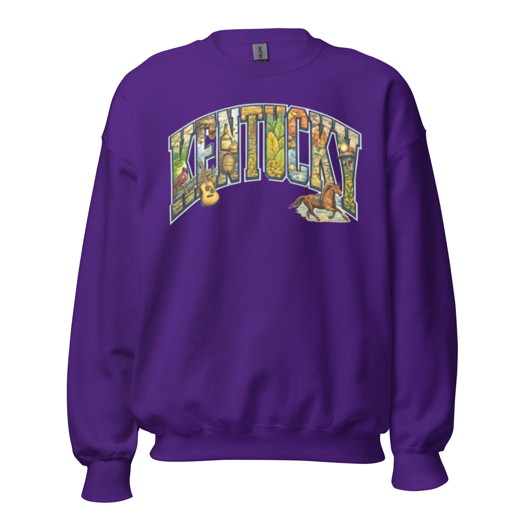 Kentucky Heritage Sweatshirt | Vintage Culture Collage Design - Bluegrass Elite Apparel LLC