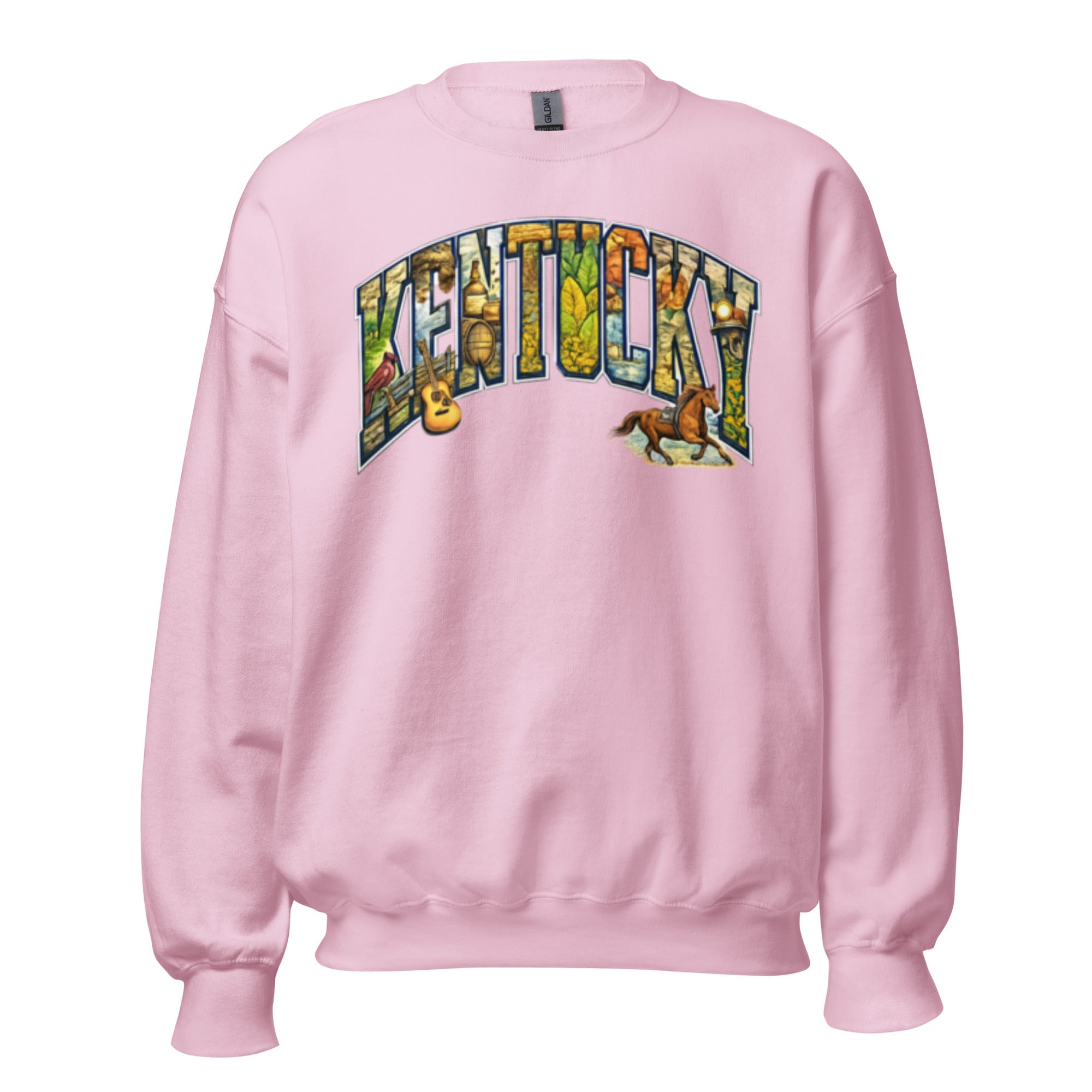 Kentucky Heritage Sweatshirt | Vintage Culture Collage Design - Bluegrass Elite Apparel LLC