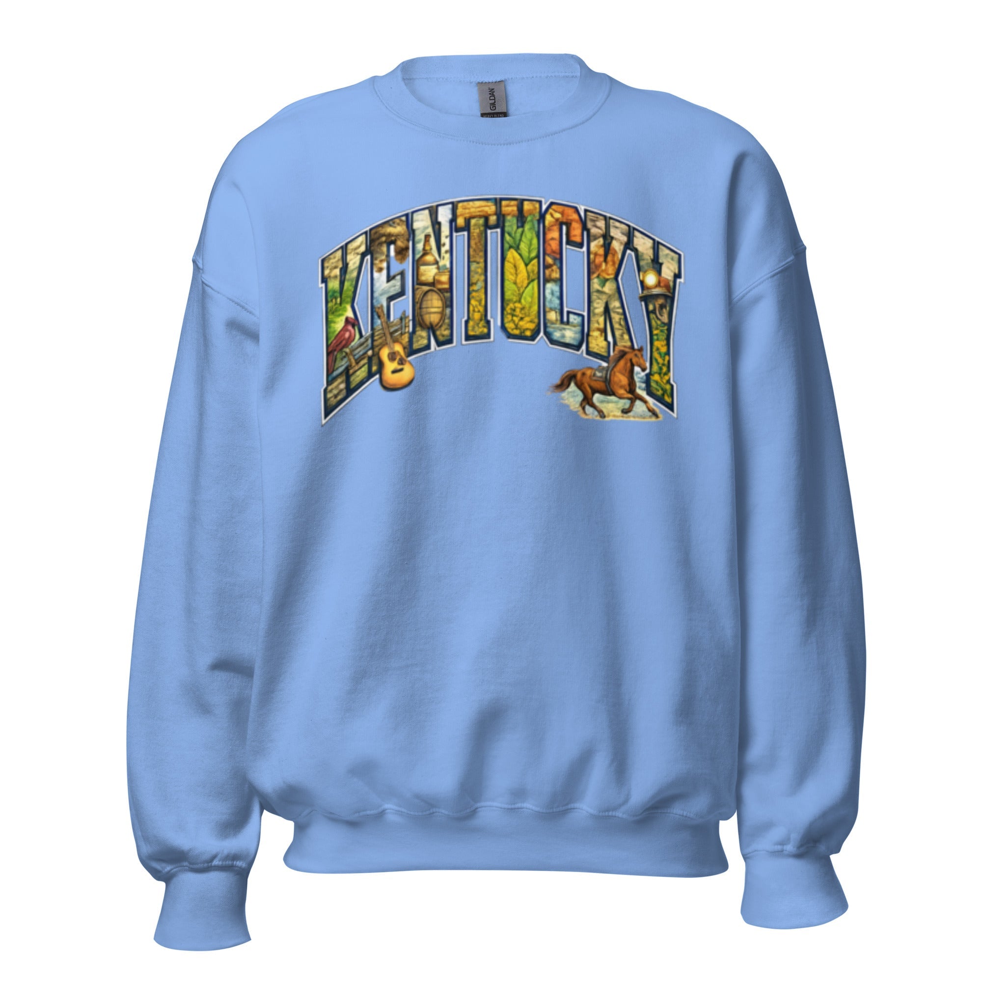 Kentucky Heritage Sweatshirt | Vintage Culture Collage Design - Bluegrass Elite Apparel LLC
