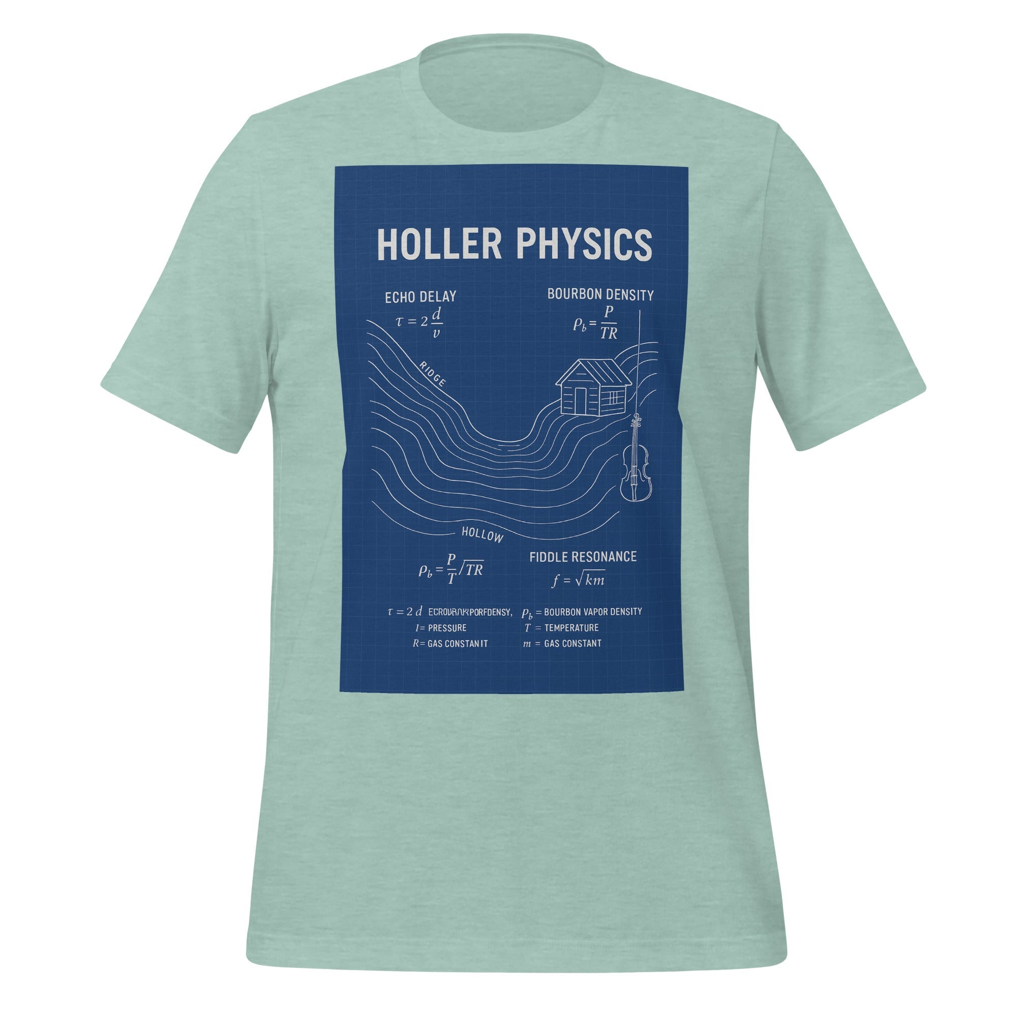 Kentucky Holler Physics Tee | Science Blueprint Shirt | Classic tier - Bluegrass Elite Apparel LLC