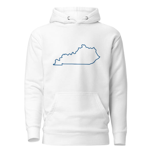 Kentucky Hoodie | Minimalist State Outline | Unisex Fleece - Bluegrass Elite Apparel LLC