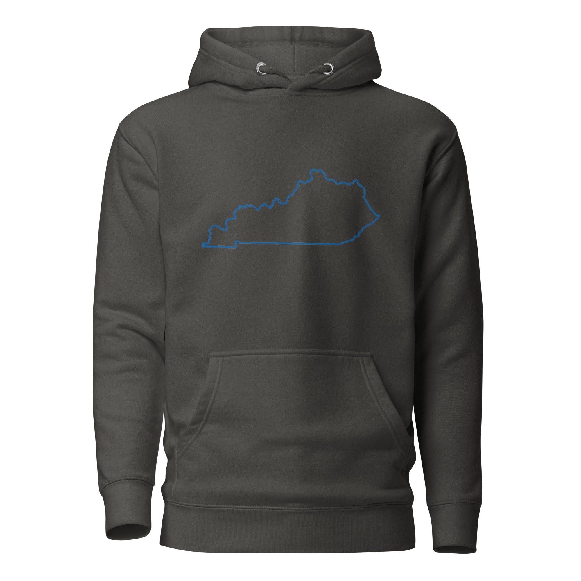 Kentucky Hoodie | Minimalist State Outline | Unisex Fleece - Bluegrass Elite Apparel LLC
