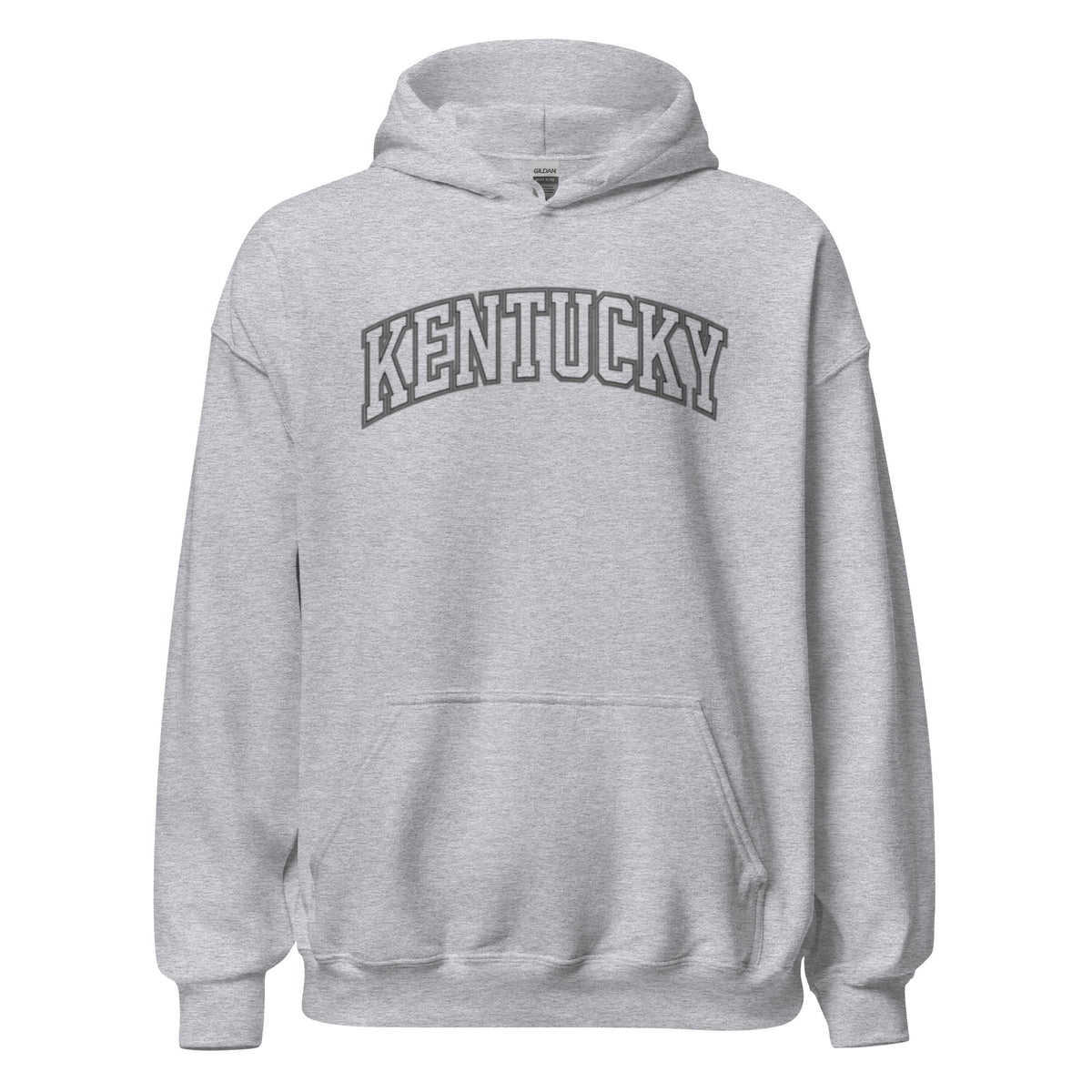Kentucky Hoodie | Outline Collegiate Arch Design | Unisex Fleece - Bluegrass Elite Apparel LLC