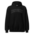 Kentucky Hoodie | Outline Collegiate Arch Design | Unisex Fleece - Bluegrass Elite Apparel LLC