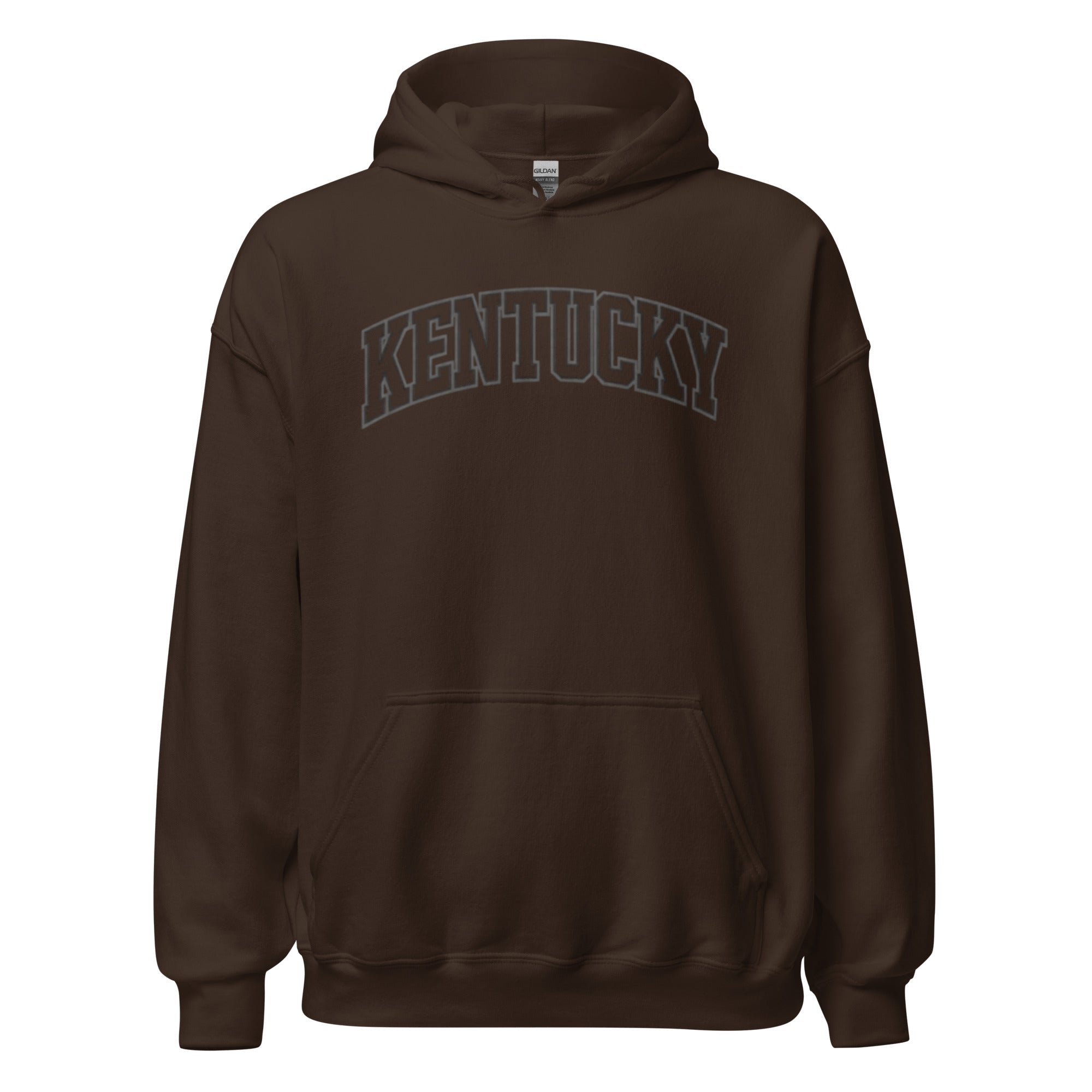 Kentucky Hoodie | Outline Collegiate Arch Design | Unisex Fleece - Bluegrass Elite Apparel LLC