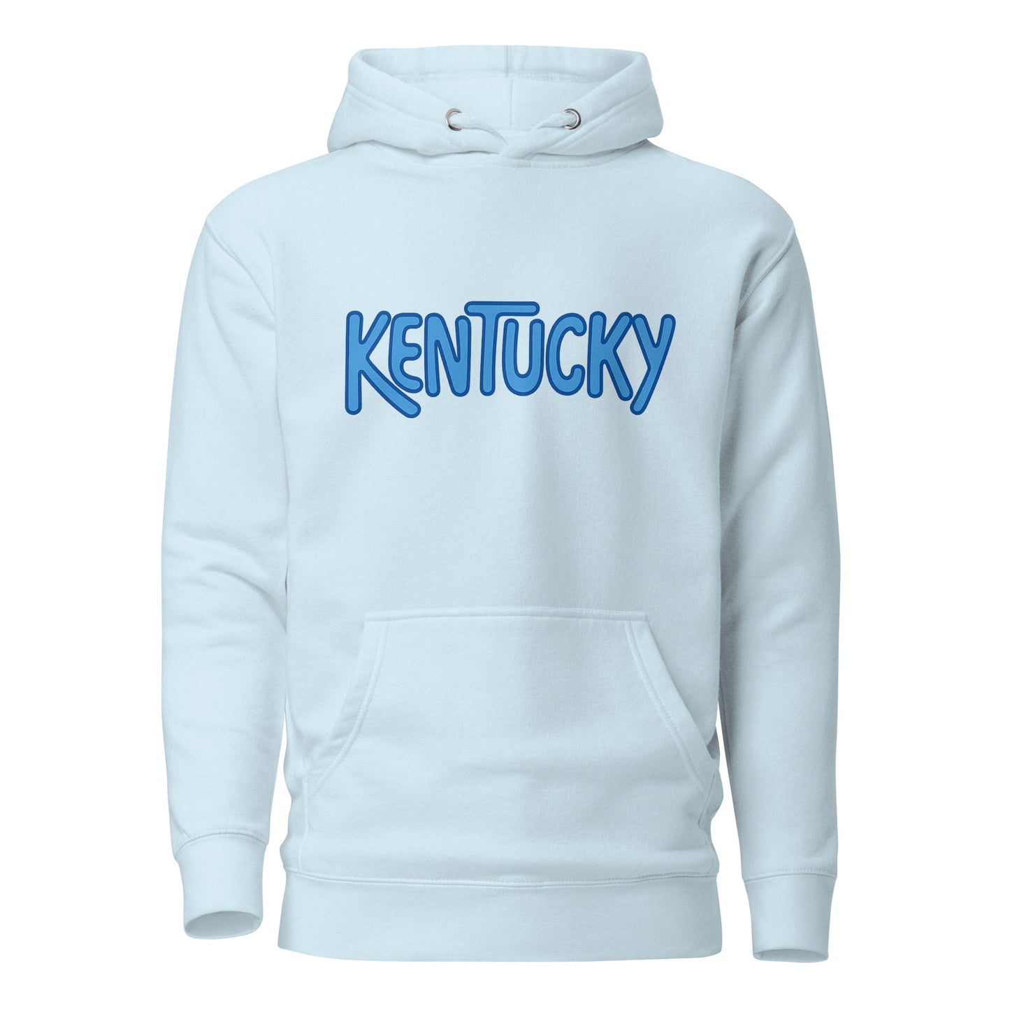 Kentucky Hoodie | Retro Bubble Kentucky Blue Design | Unisex Streetwear - Bluegrass Elite Apparel LLC