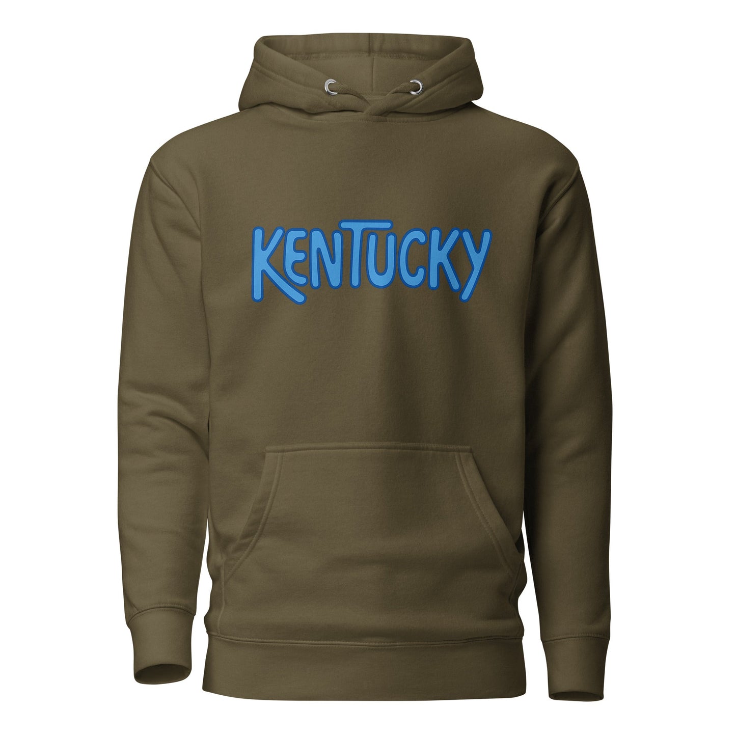 Kentucky Hoodie | Retro Bubble Kentucky Blue Design | Unisex Streetwear - Bluegrass Elite Apparel LLC
