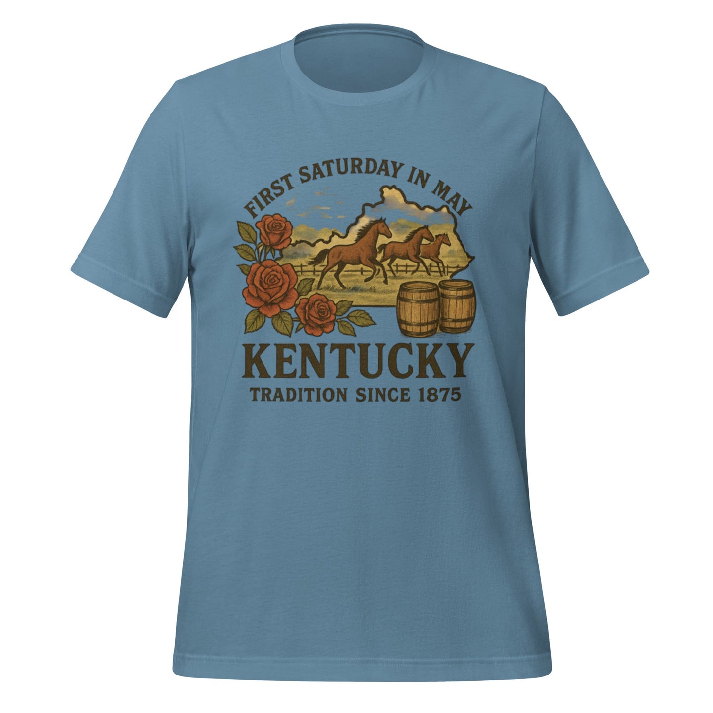Kentucky Horse Racing T-Shirt | Vintage Thoroughbred Design | Classic Cotton - Bluegrass Elite Apparel LLC