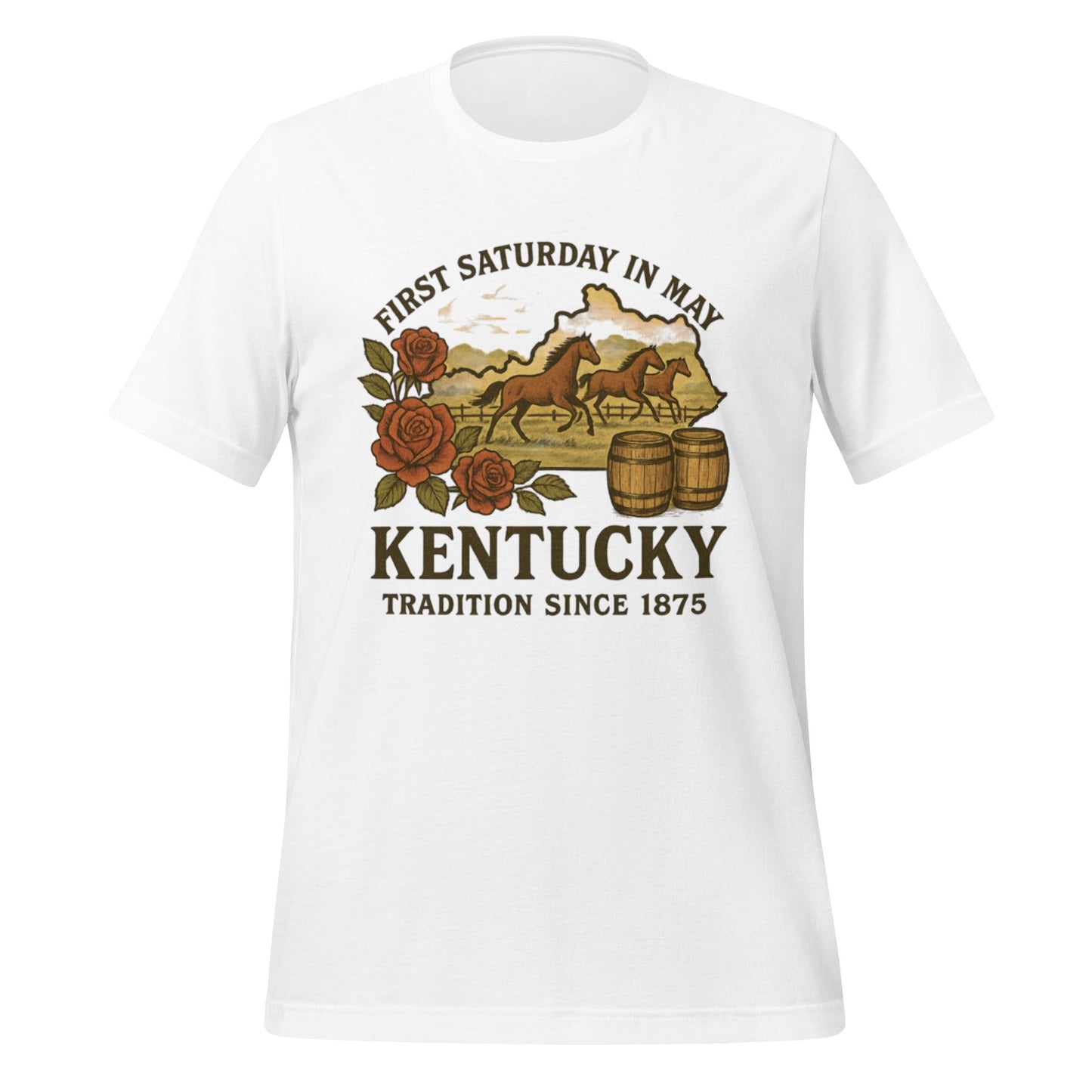 Kentucky Horse Racing T-Shirt | Vintage Thoroughbred Design | Classic Cotton - Bluegrass Elite Apparel LLC
