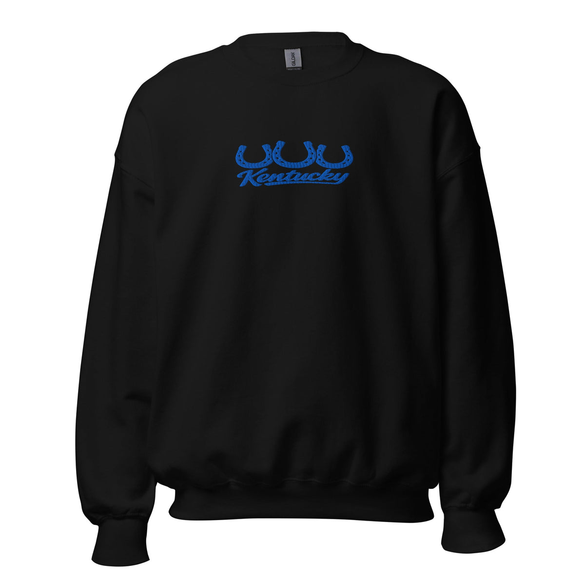 Kentucky Horseshoe Script Sweatshirt - Bluegrass Elite Apparel LLC
