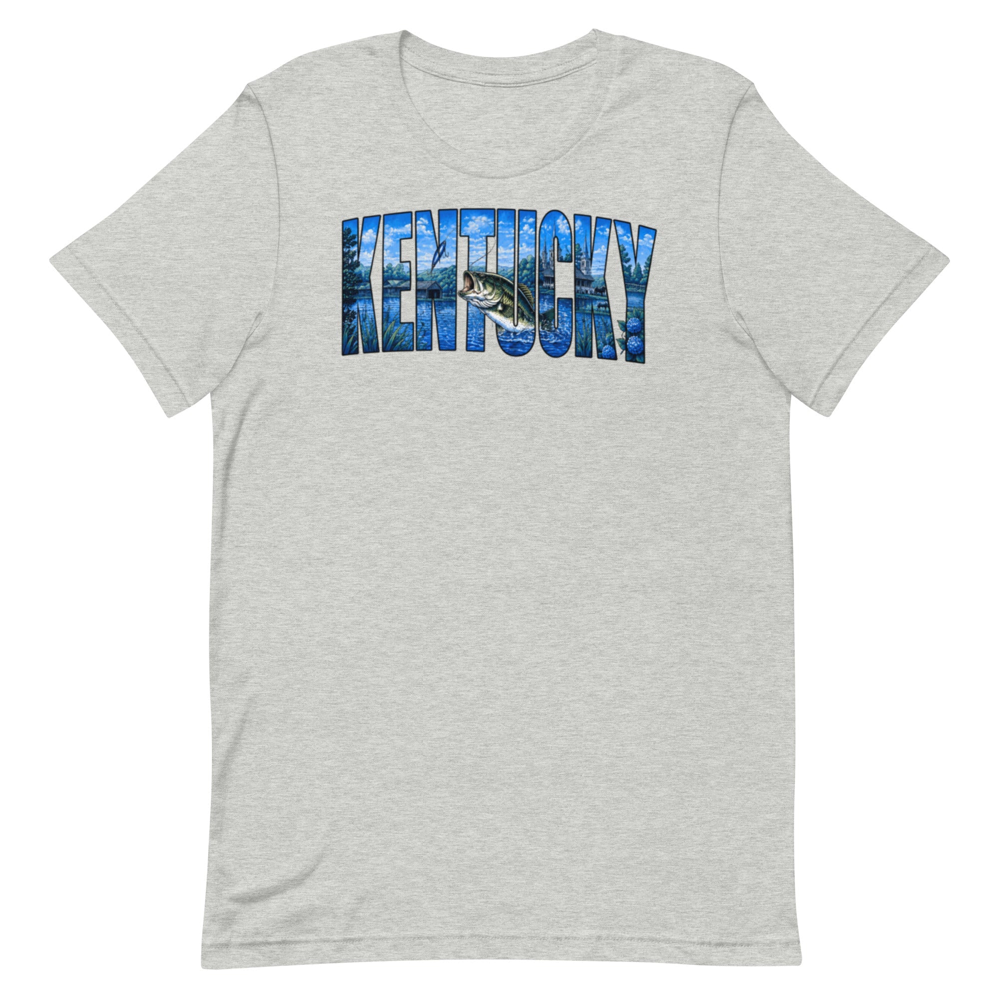 Kentucky Lake Heritage Bass Tee | Scenic Bluegrass Design | Classic - Bluegrass Elite Apparel LLC