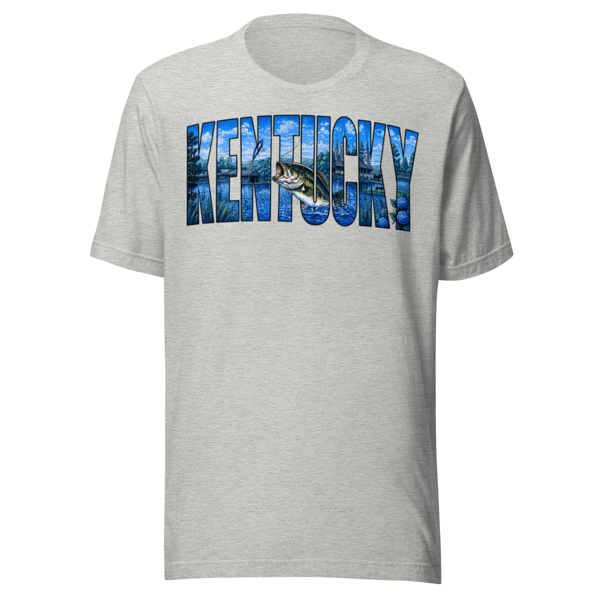 Kentucky Lake Heritage Bass Tee | Scenic Bluegrass Design | Classic - Bluegrass Elite Apparel LLC