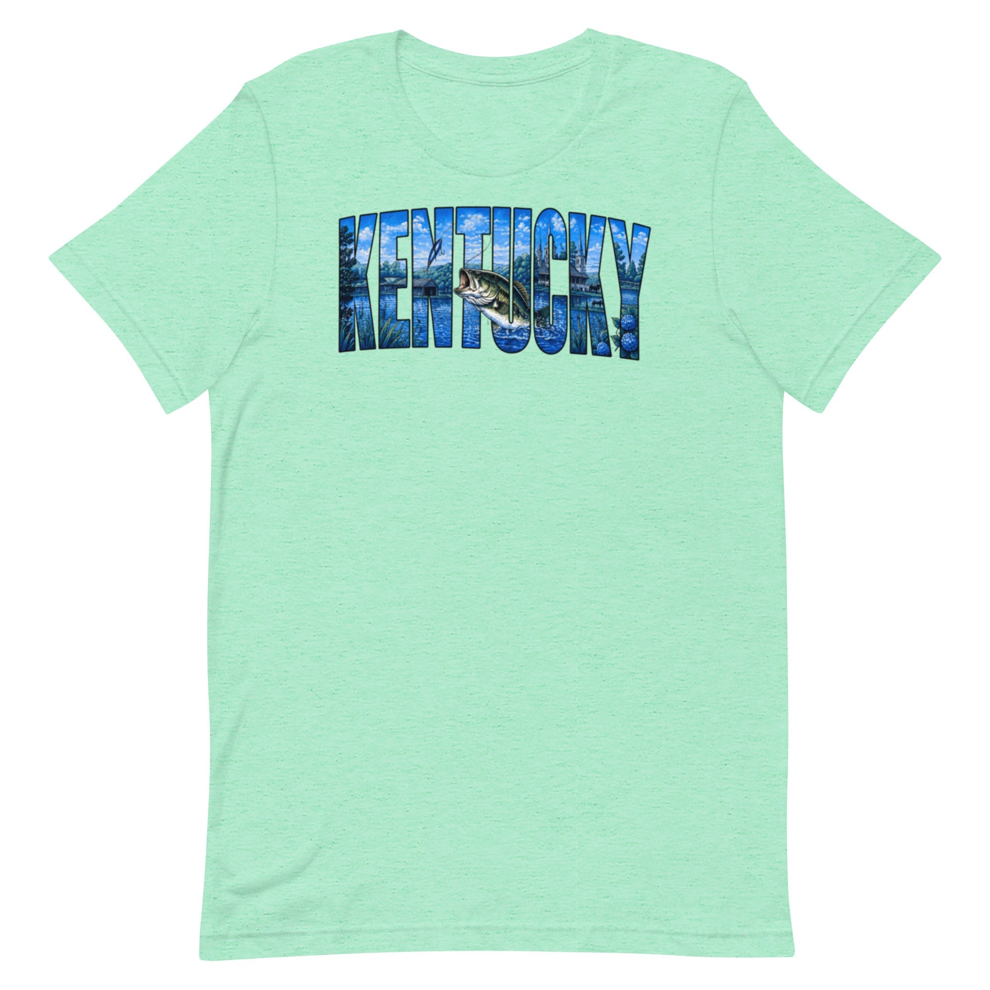 Kentucky Lake Heritage Bass Tee | Scenic Bluegrass Design | Classic - Bluegrass Elite Apparel LLC