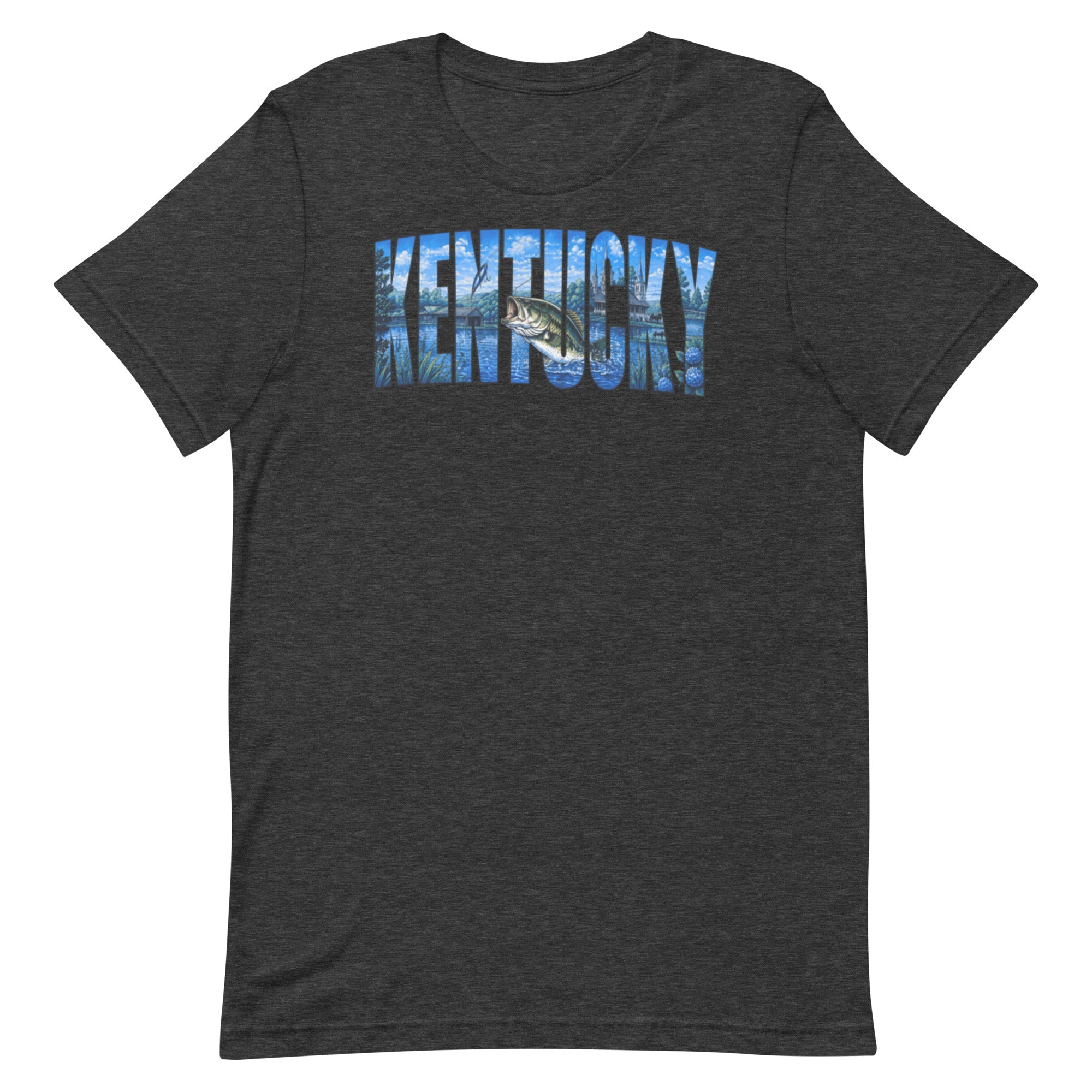 Kentucky Lake Heritage Bass Tee | Scenic Bluegrass Design | Classic - Bluegrass Elite Apparel LLC