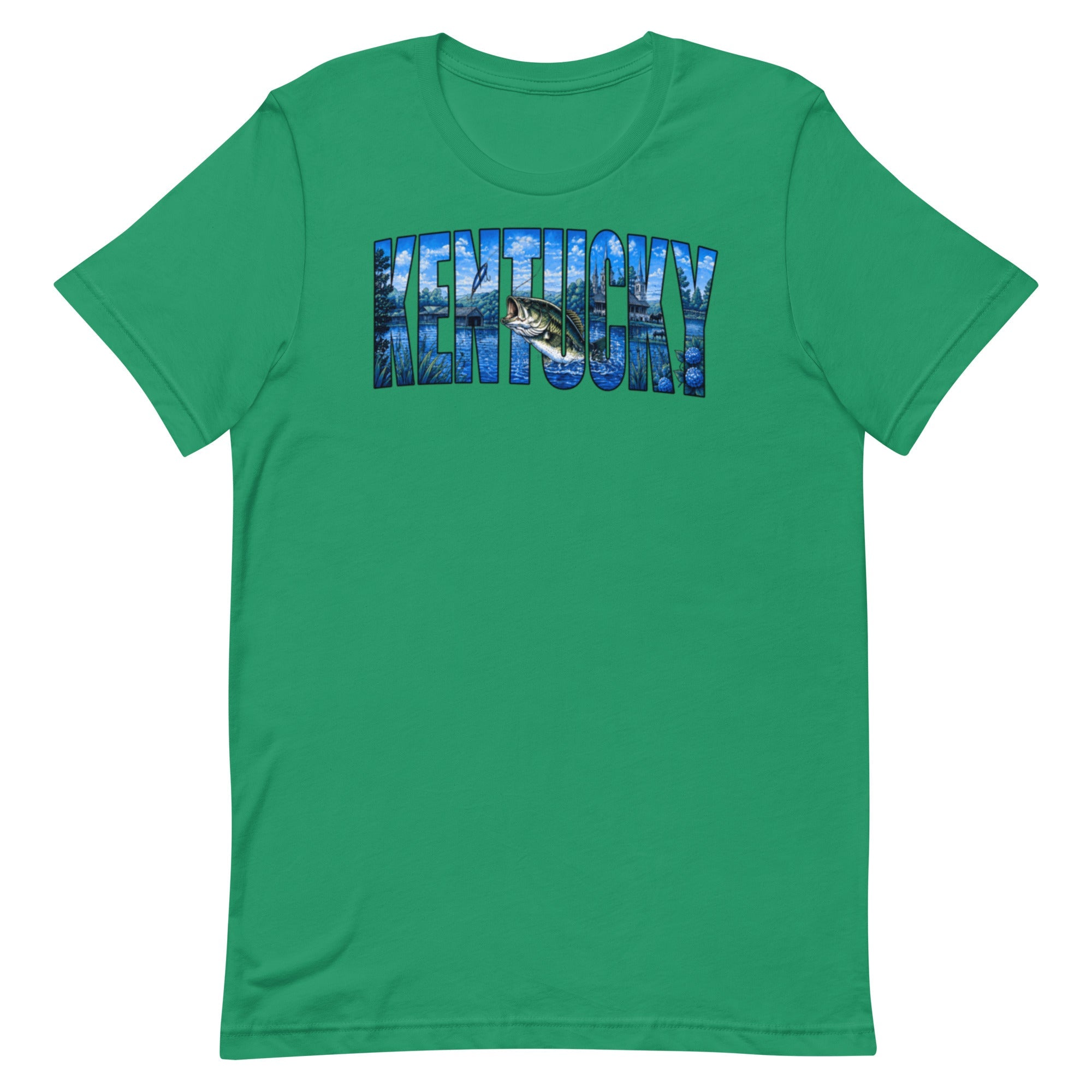 Kentucky Lake Heritage Bass Tee | Scenic Bluegrass Design | Classic - Bluegrass Elite Apparel LLC