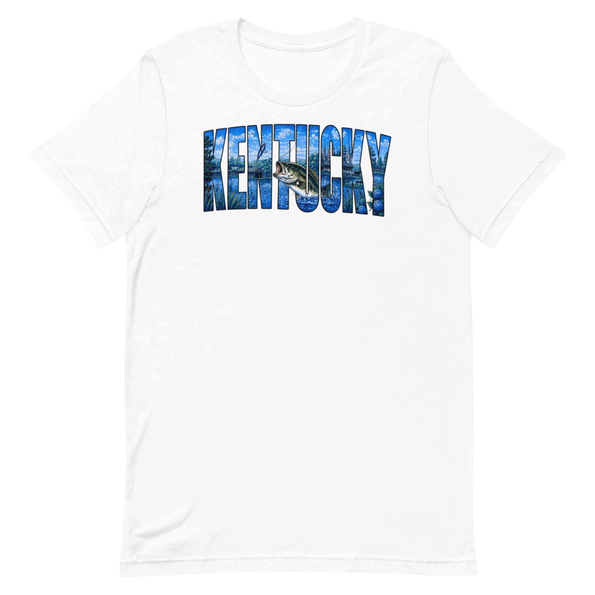 Kentucky Lake Heritage Bass Tee | Scenic Bluegrass Design | Classic - Bluegrass Elite Apparel LLC