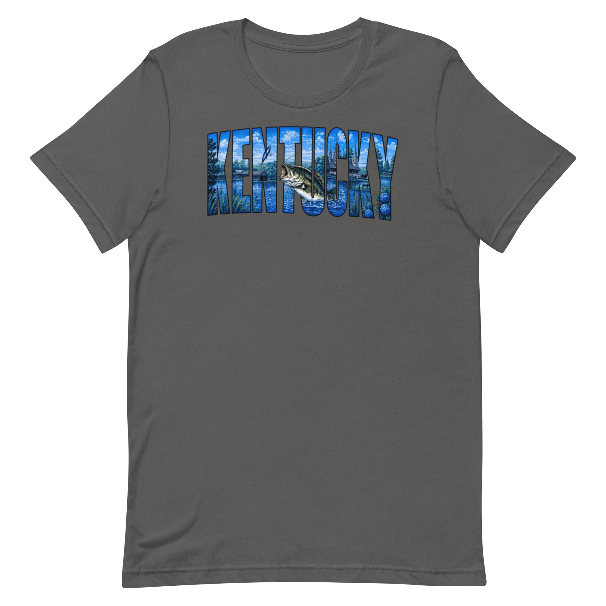 Kentucky Lake Heritage Bass Tee | Scenic Bluegrass Design | Classic - Bluegrass Elite Apparel LLC