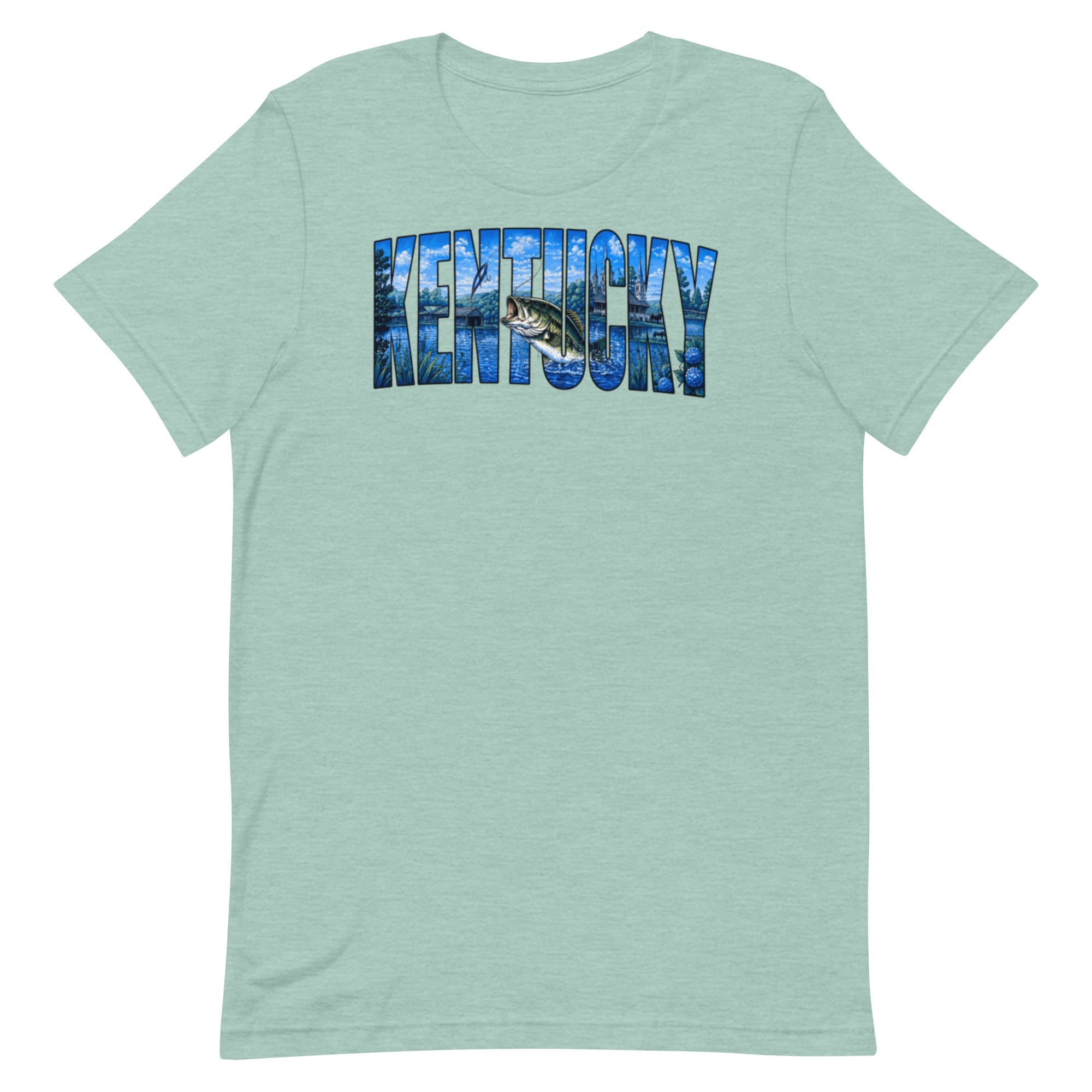 Kentucky Lake Heritage Bass Tee | Scenic Bluegrass Design | Classic - Bluegrass Elite Apparel LLC