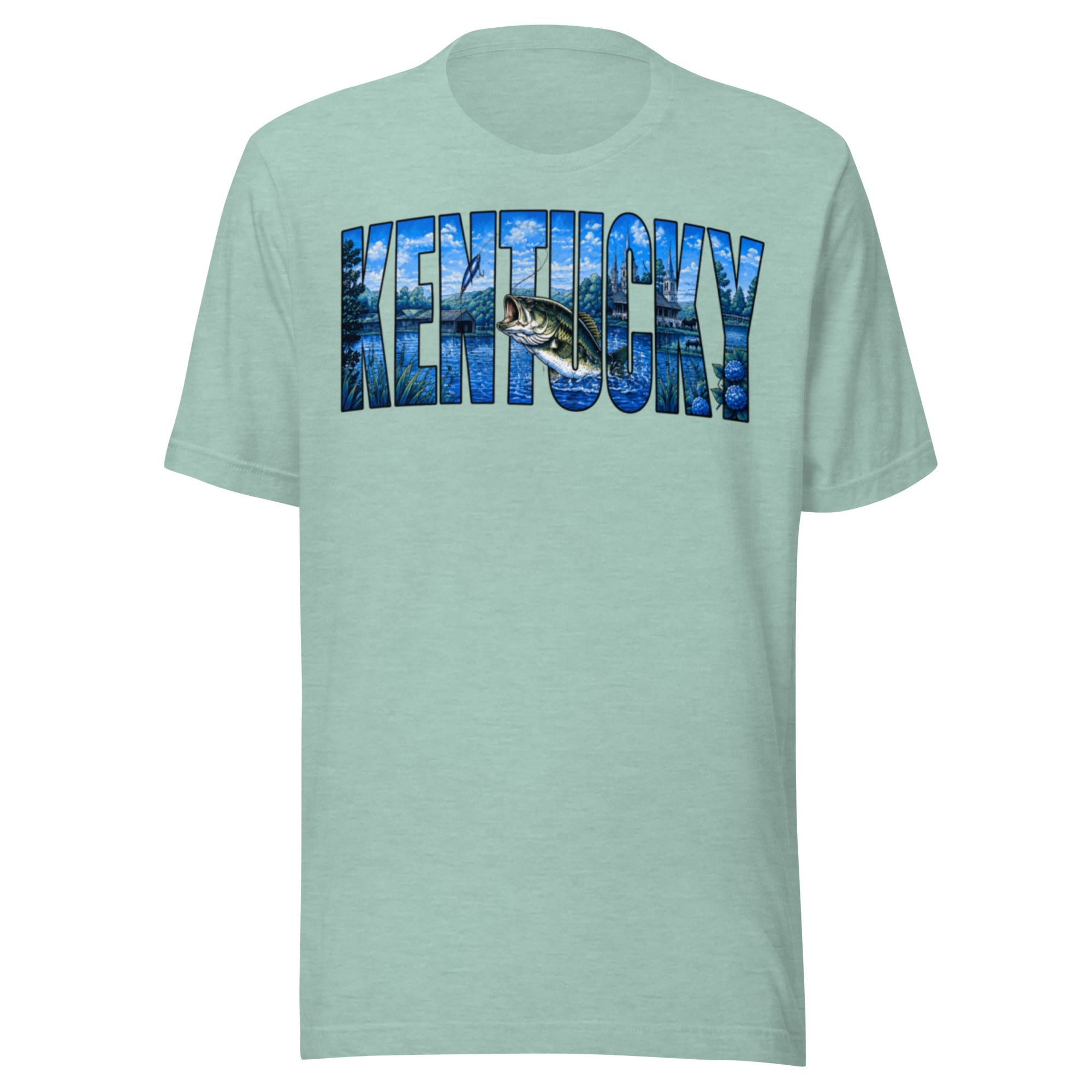 Kentucky Lake Heritage Bass Tee | Scenic Bluegrass Design | Classic - Bluegrass Elite Apparel LLC