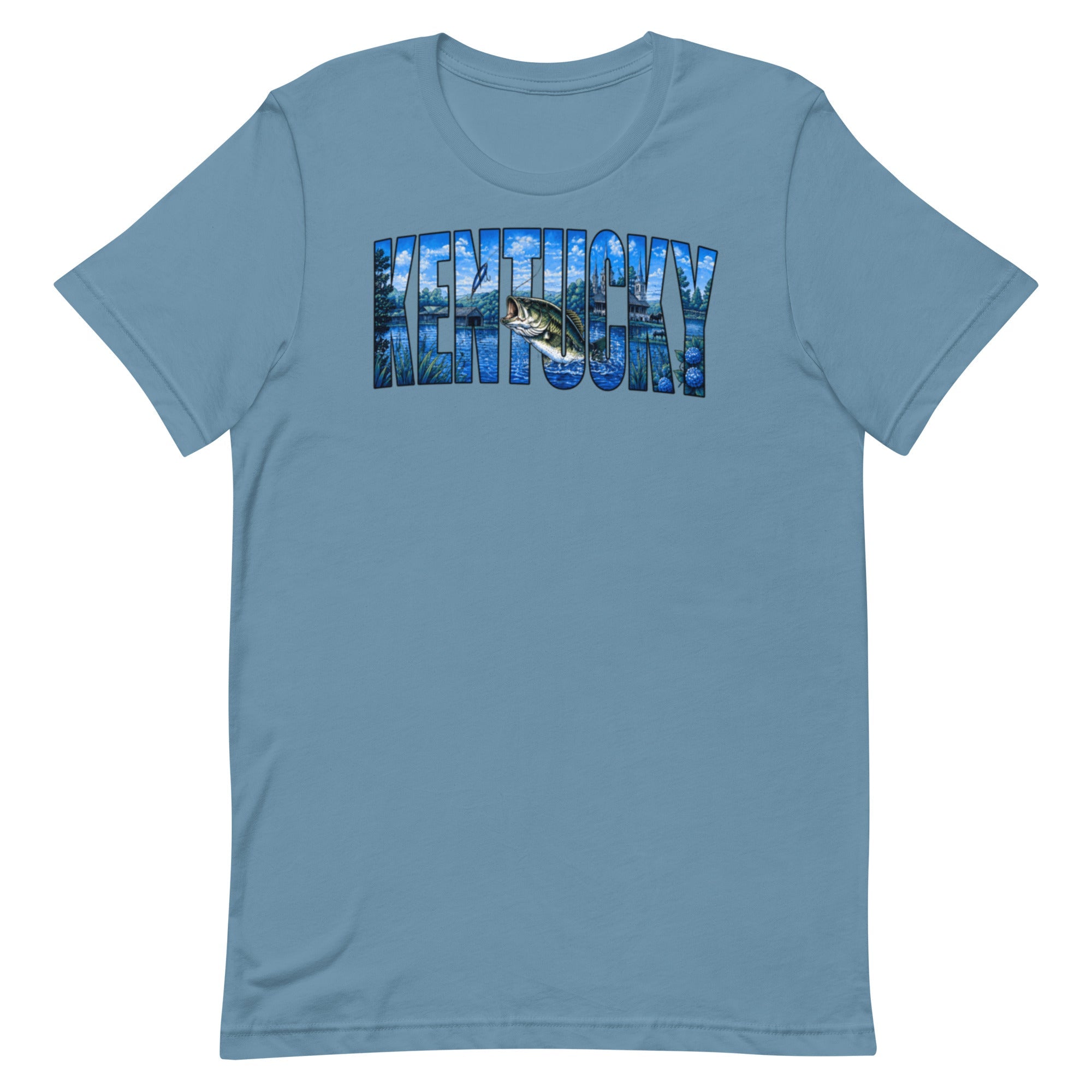 Kentucky Lake Heritage Bass Tee | Scenic Bluegrass Design | Classic - Bluegrass Elite Apparel LLC