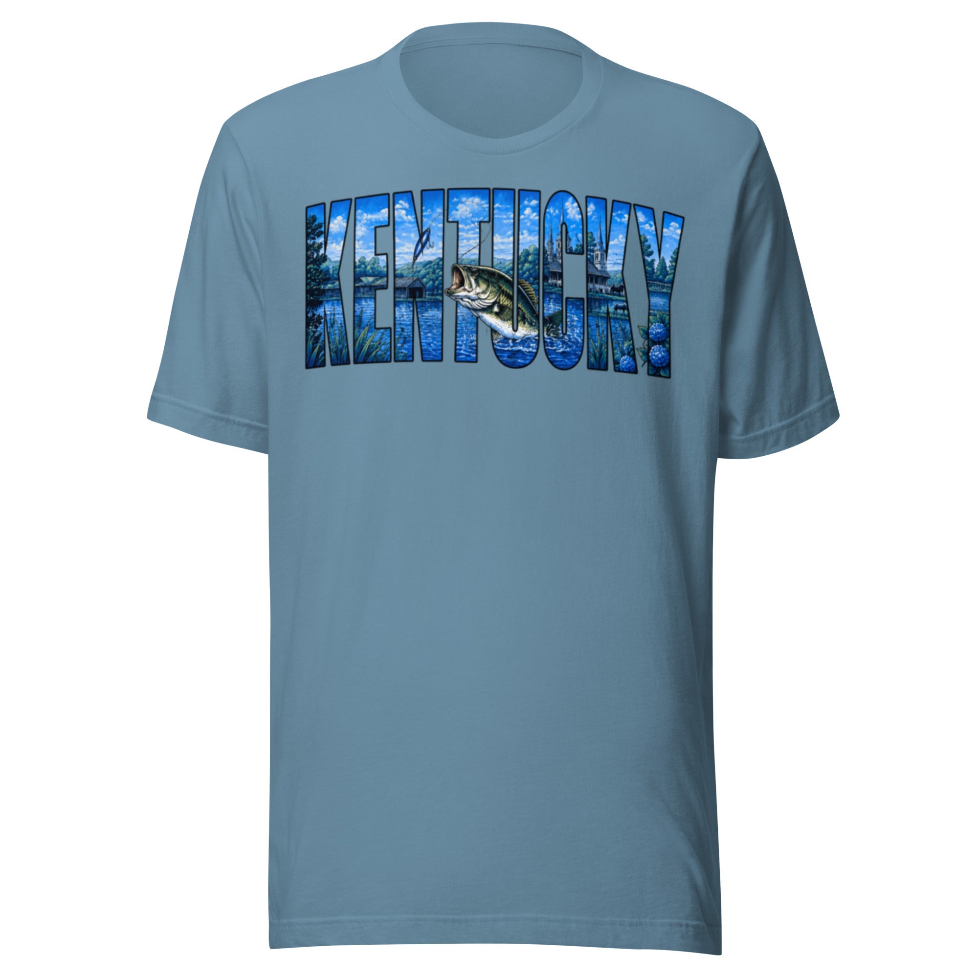 Kentucky Lake Heritage Bass Tee | Scenic Bluegrass Design | Classic - Bluegrass Elite Apparel LLC