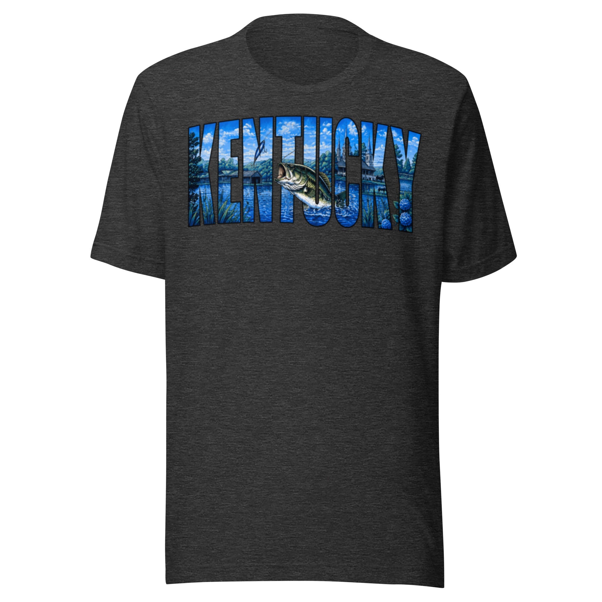 Kentucky Lake Heritage Bass Tee | Scenic Bluegrass Design | Classic - Bluegrass Elite Apparel LLC