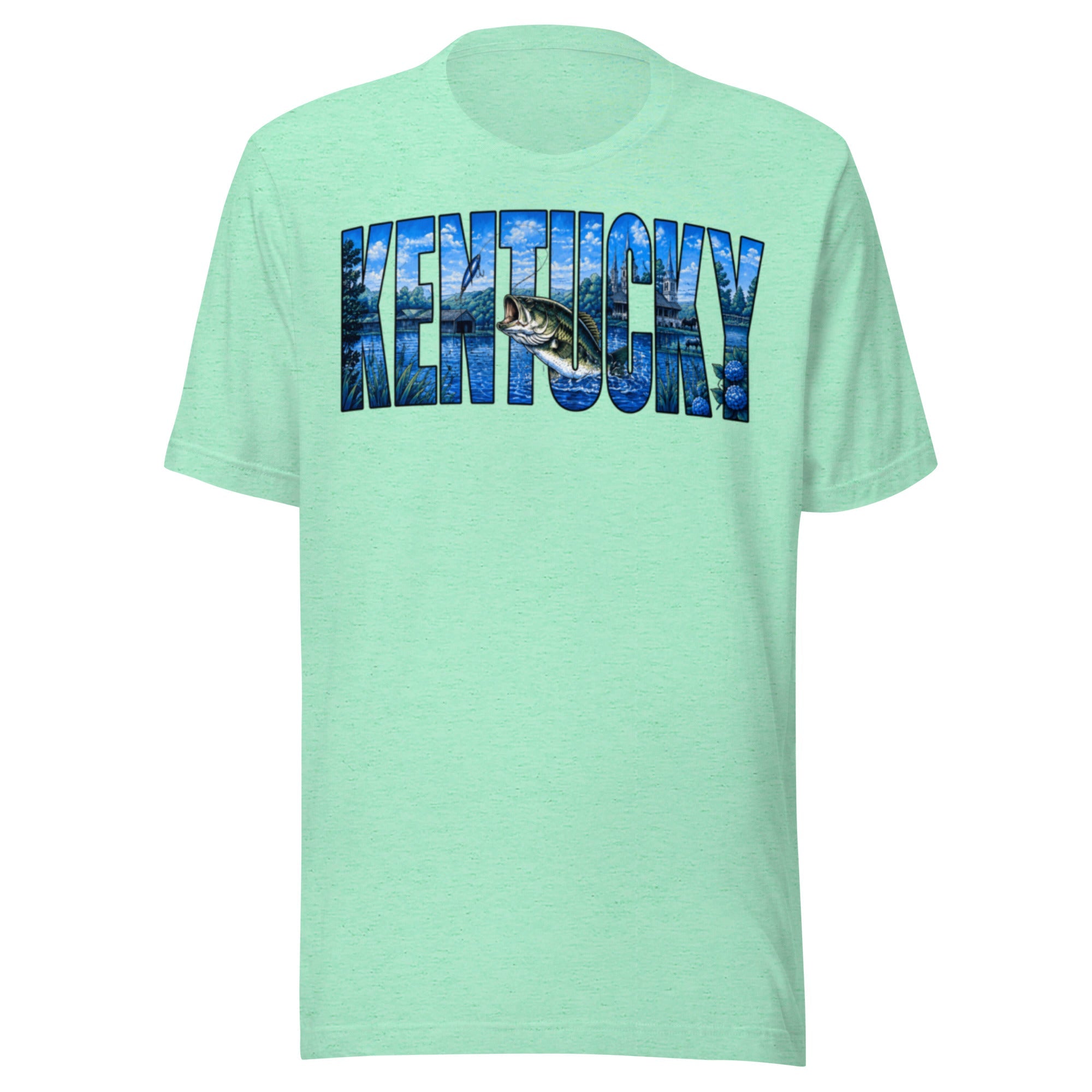 Kentucky Lake Heritage Bass Tee | Scenic Bluegrass Design | Classic - Bluegrass Elite Apparel LLC