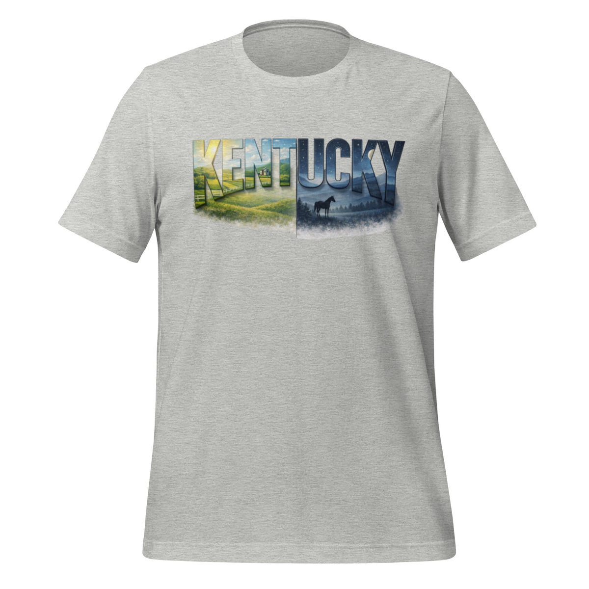 Kentucky Landscape T-Shirt | Day & Night Art Design | Classic - Bluegrass Elite Apparel LLC