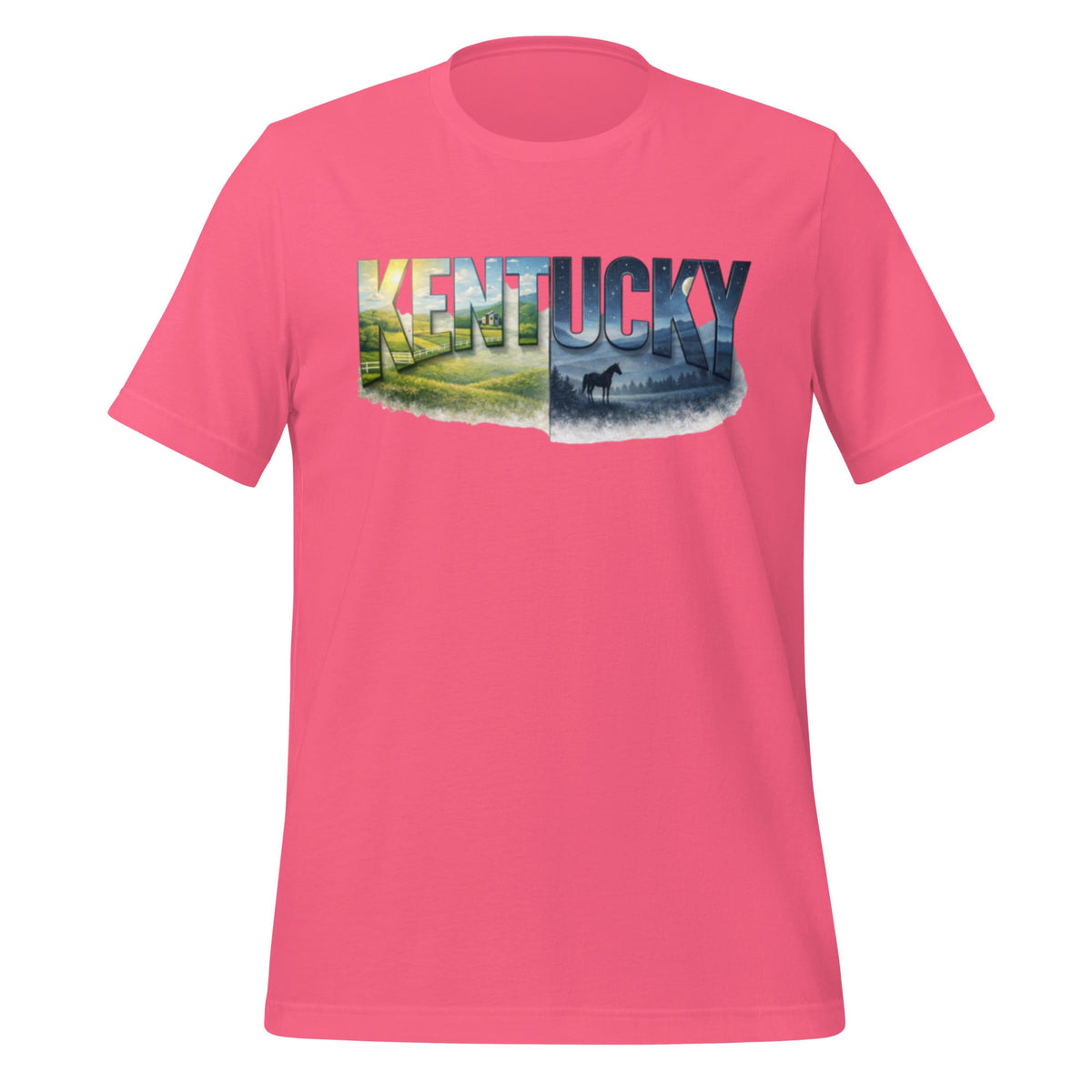 Kentucky Landscape T-Shirt | Day & Night Art Design | Classic - Bluegrass Elite Apparel LLC