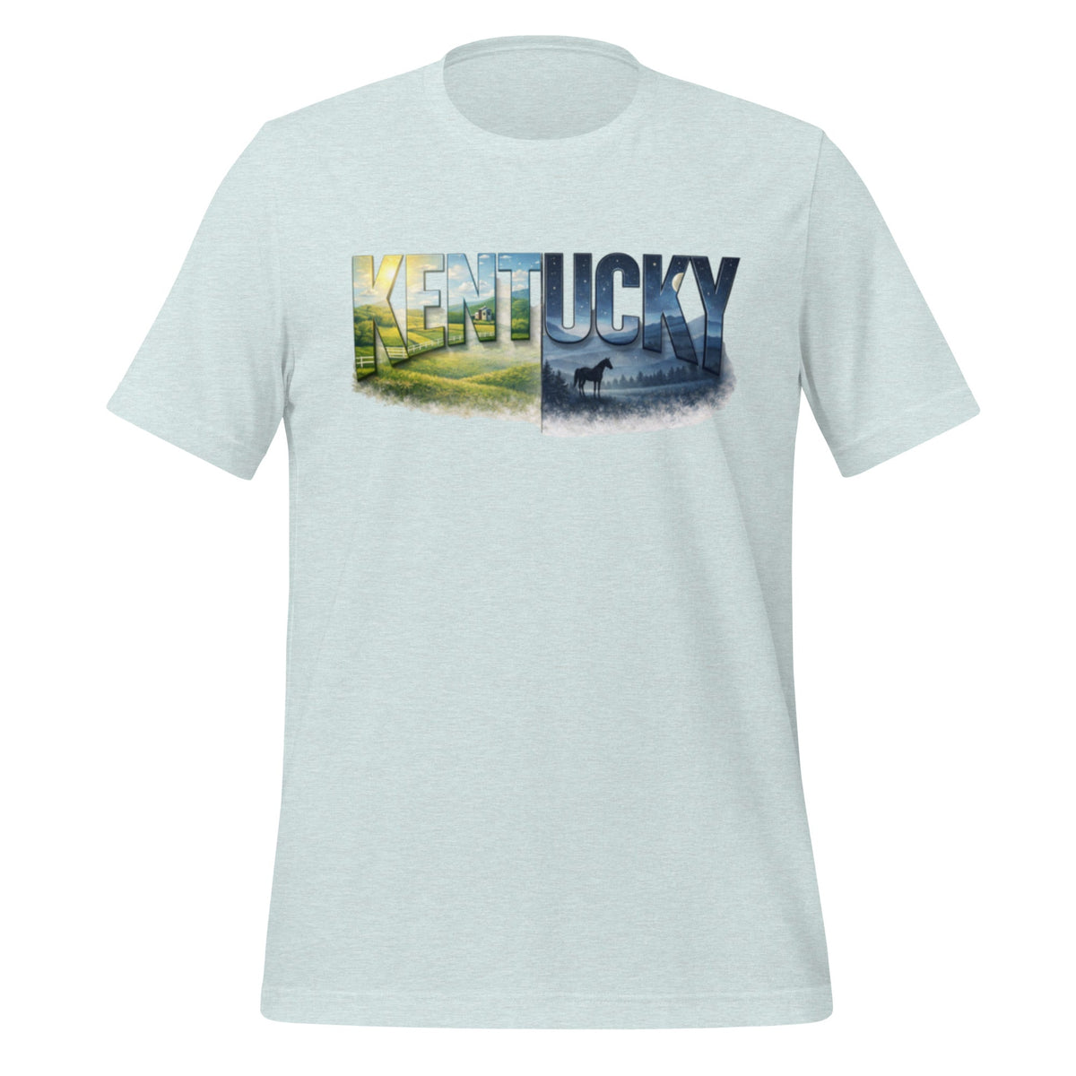 Kentucky Landscape T-Shirt | Day & Night Art Design | Classic - Bluegrass Elite Apparel LLC