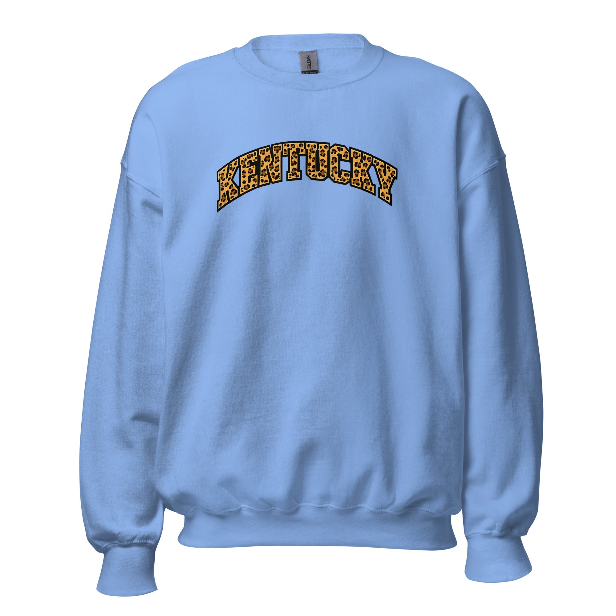 Kentucky Leopard Print Sweatshirt | Bold Arched Design - Bluegrass Elite Apparel LLC