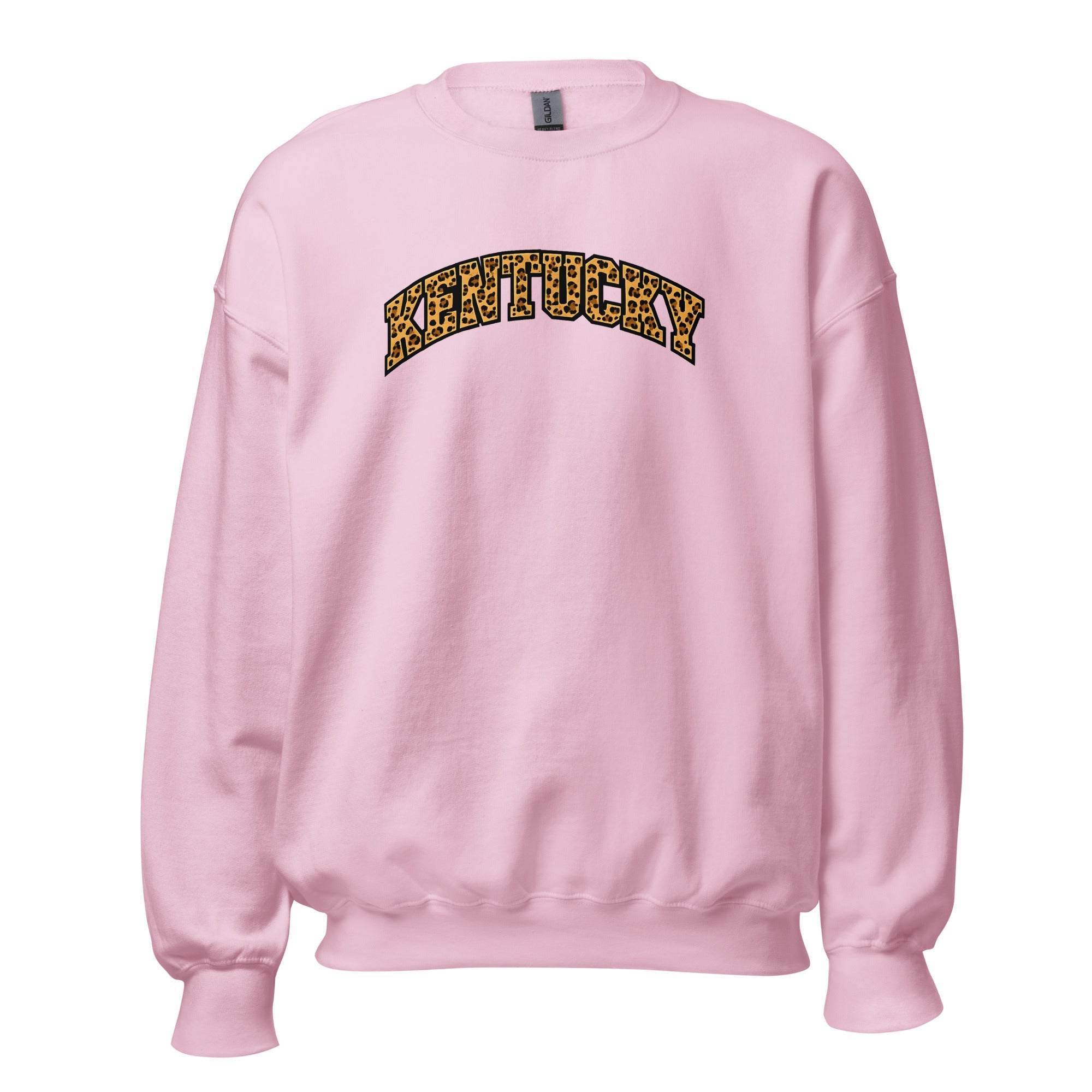 Kentucky Leopard Print Sweatshirt | Bold Arched Design - Bluegrass Elite Apparel LLC