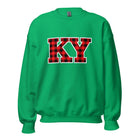 Kentucky Lumberjack Plaid Sweatshirt | Red KY Letter Design - Bluegrass Elite Apparel LLC