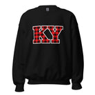 Kentucky Lumberjack Plaid Sweatshirt | Red KY Letter Design - Bluegrass Elite Apparel LLC