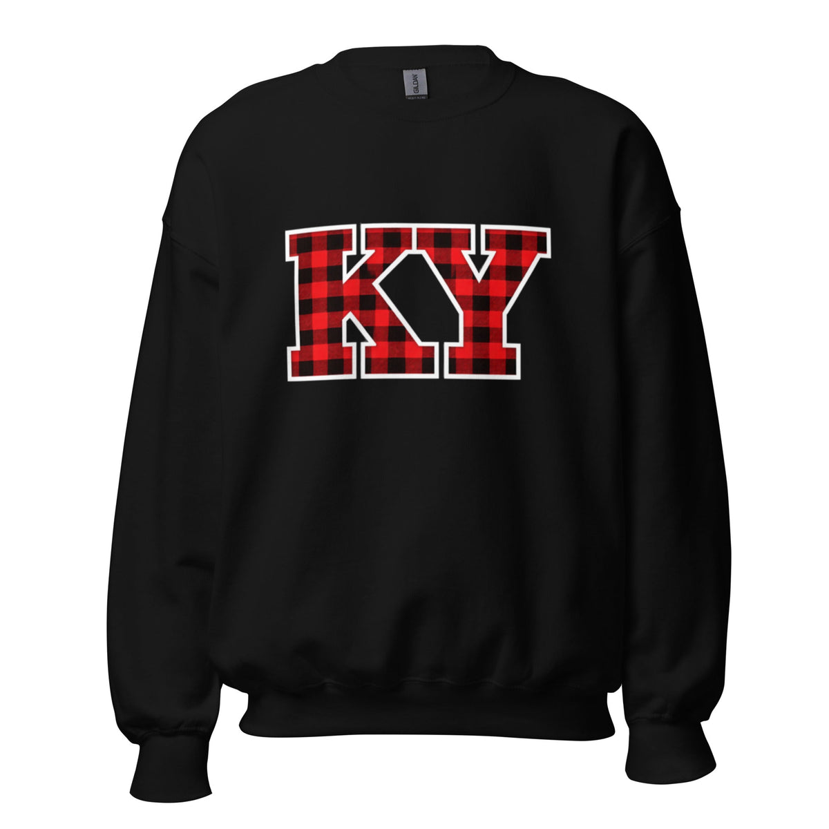 Kentucky Lumberjack Plaid Sweatshirt | Red KY Letter Design - Bluegrass Elite Apparel LLC