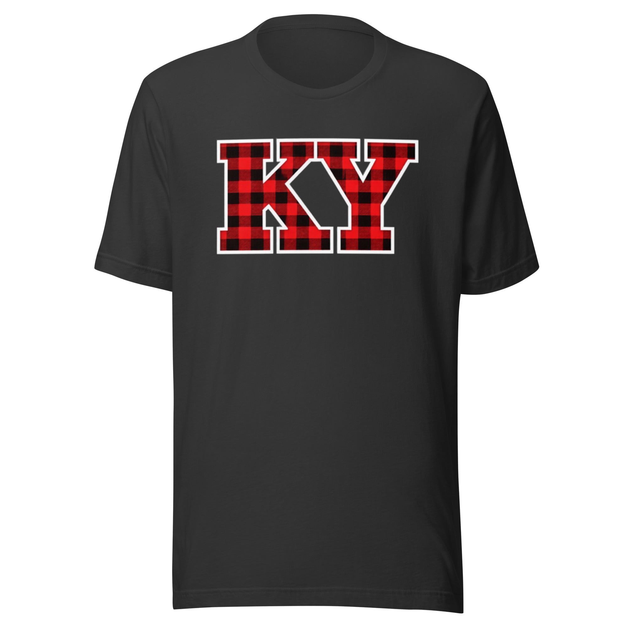Kentucky Lumberjack Plaid T-Shirt | Red KY Design | Classic Airlume - Bluegrass Elite Apparel LLC