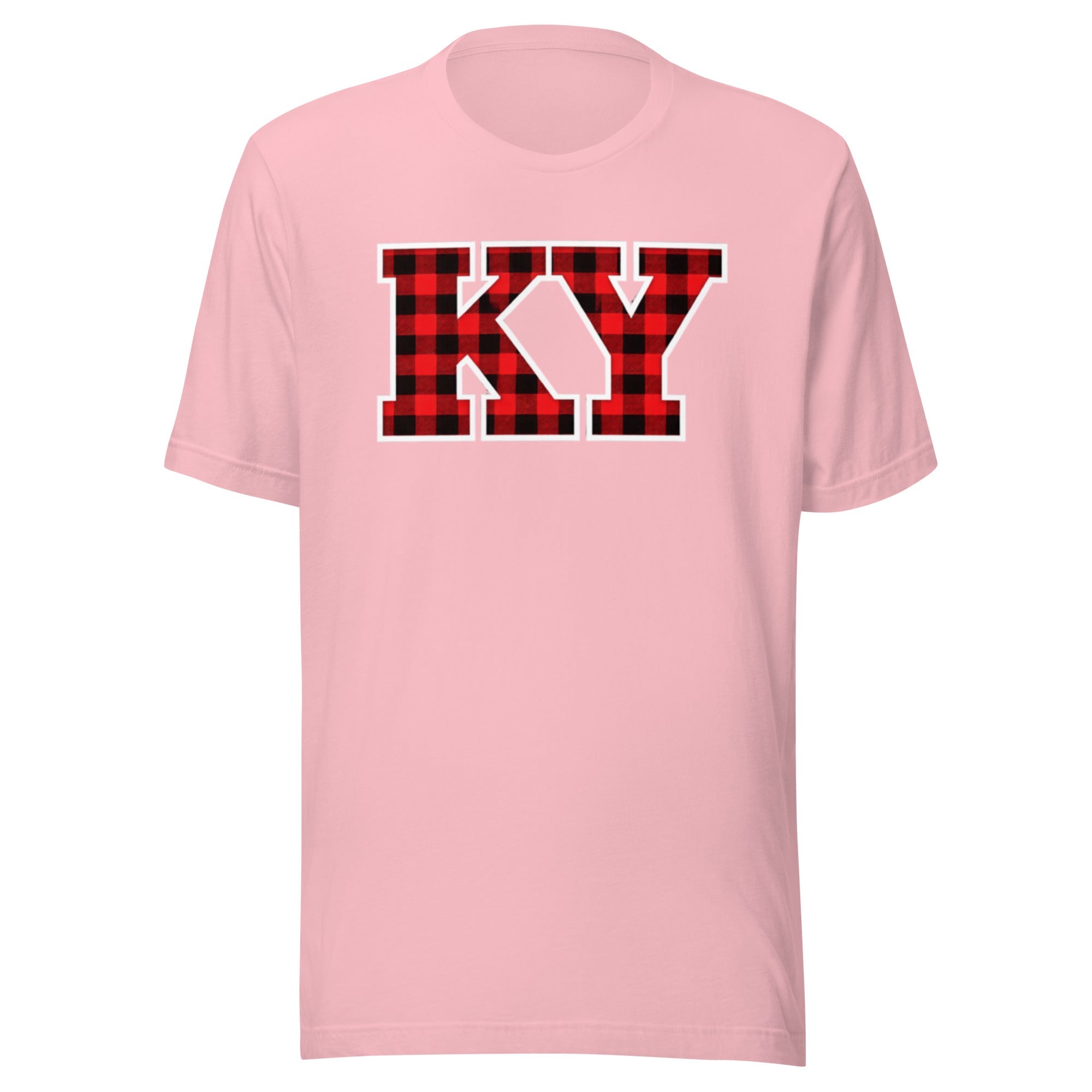 Kentucky Lumberjack Plaid T-Shirt | Red KY Design | Classic Airlume - Bluegrass Elite Apparel LLC
